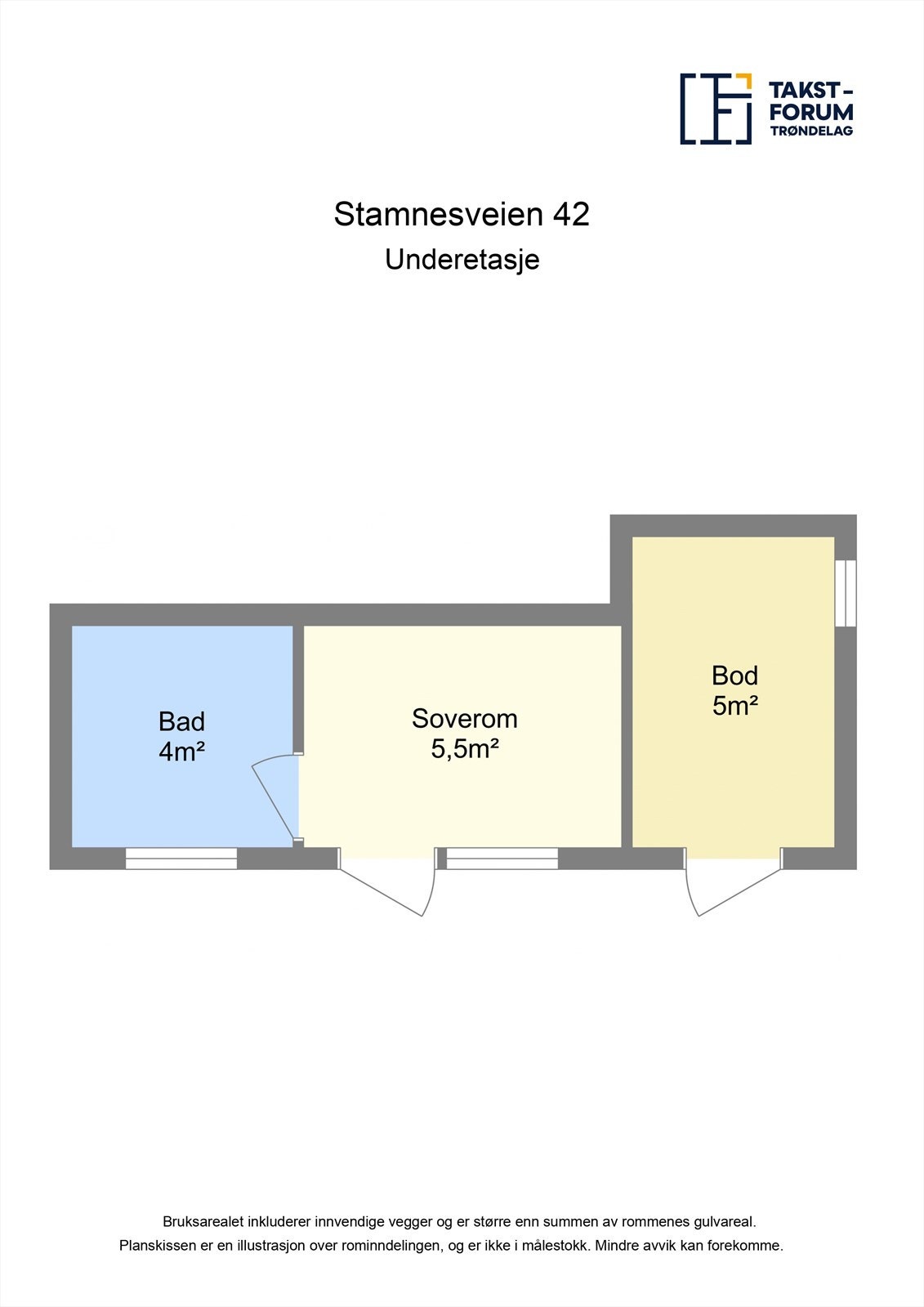 Planskisse kjeller Galleribilde