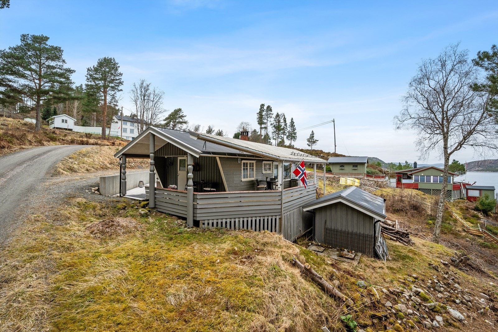 Markterrassen ligger i tilknytning til en terrasse vendt mot nord. Galleribilde