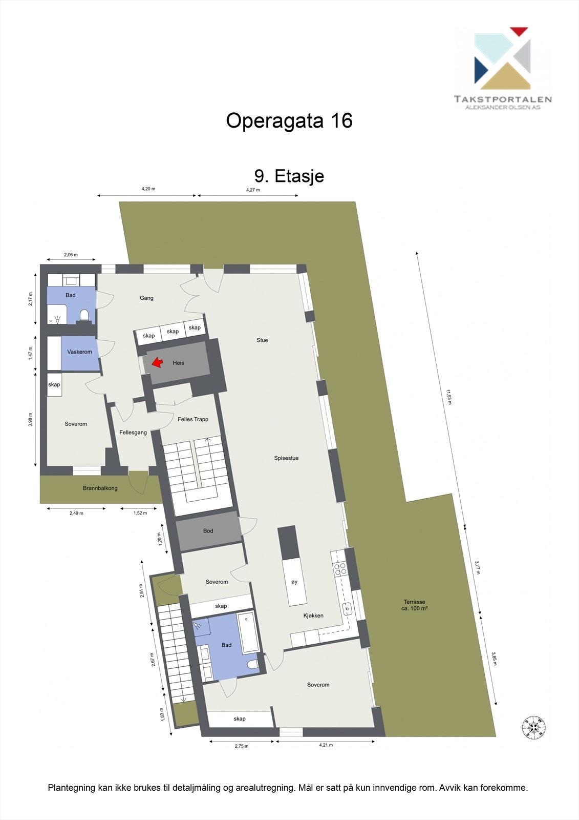 Plantegning. Galleribilde