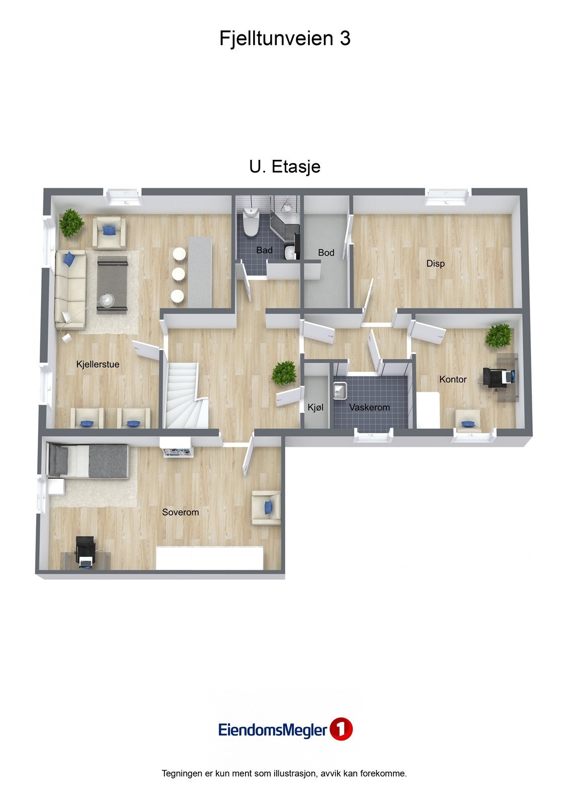 Veiledende plantegning - Ikke målbar Galleribilde