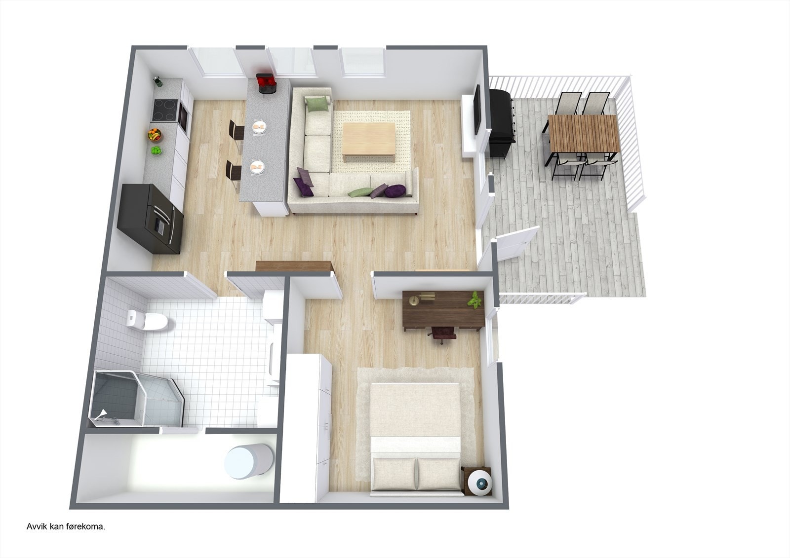 Planteikning 3D Galleribilde