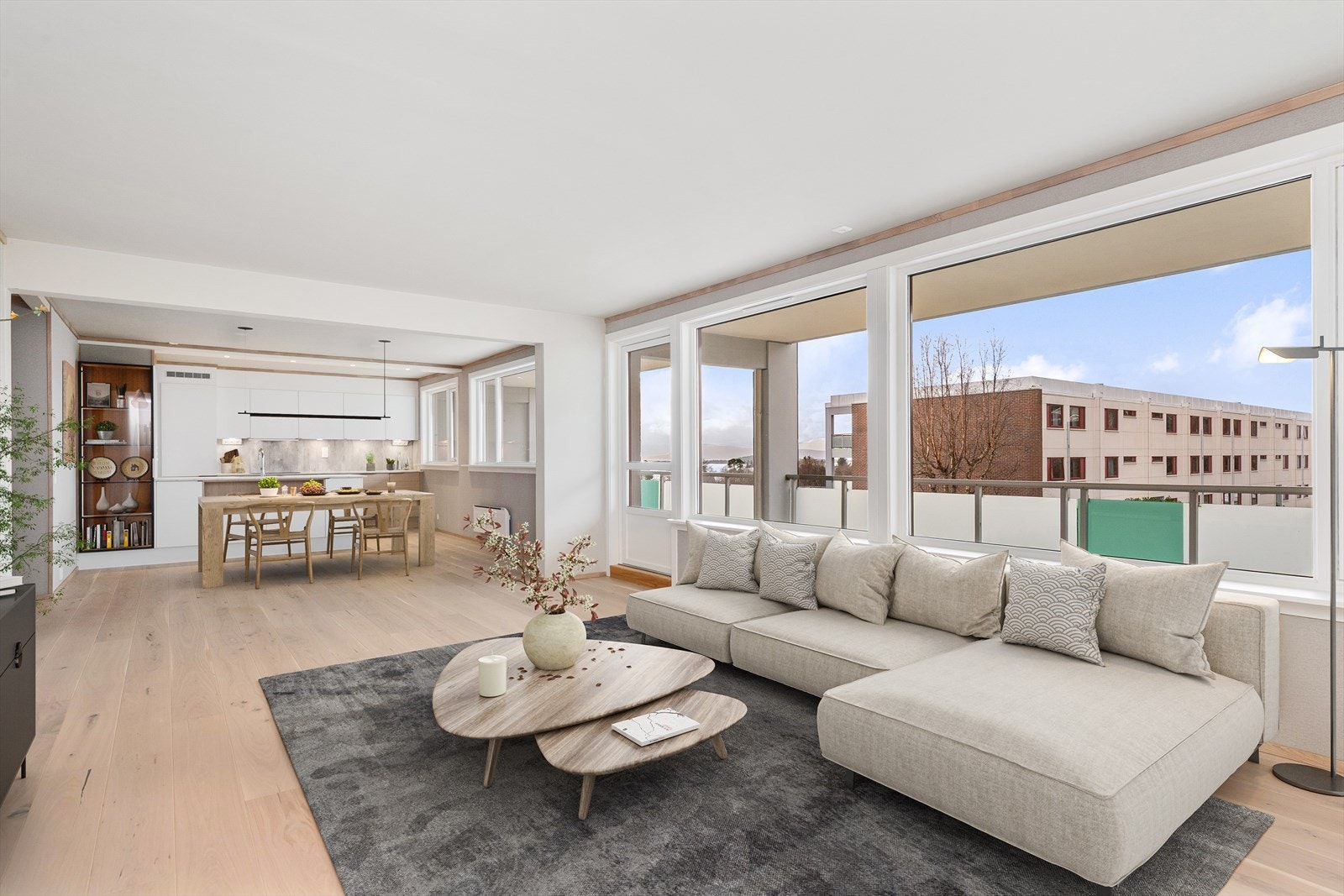 Lekker, nyoppusset 4-roms leilighet i Øverland borettslag! (digitalt møblert foto) Galleribilde