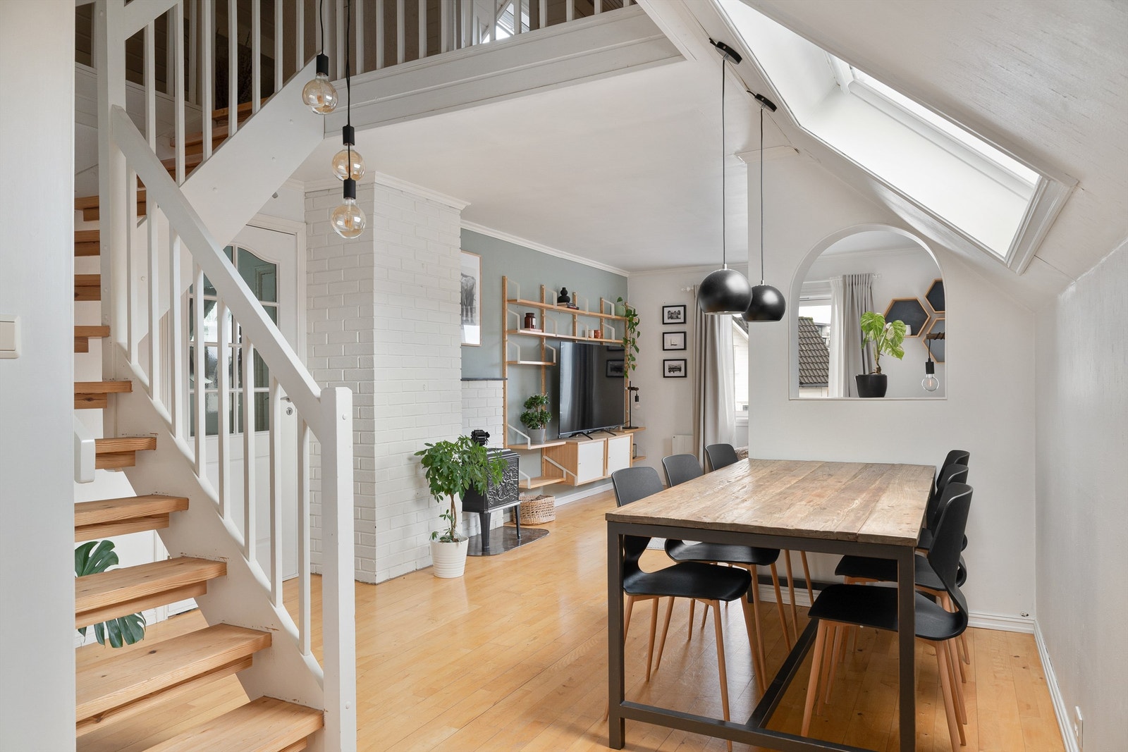 Spennende leilighet over to plan. Galleribilde