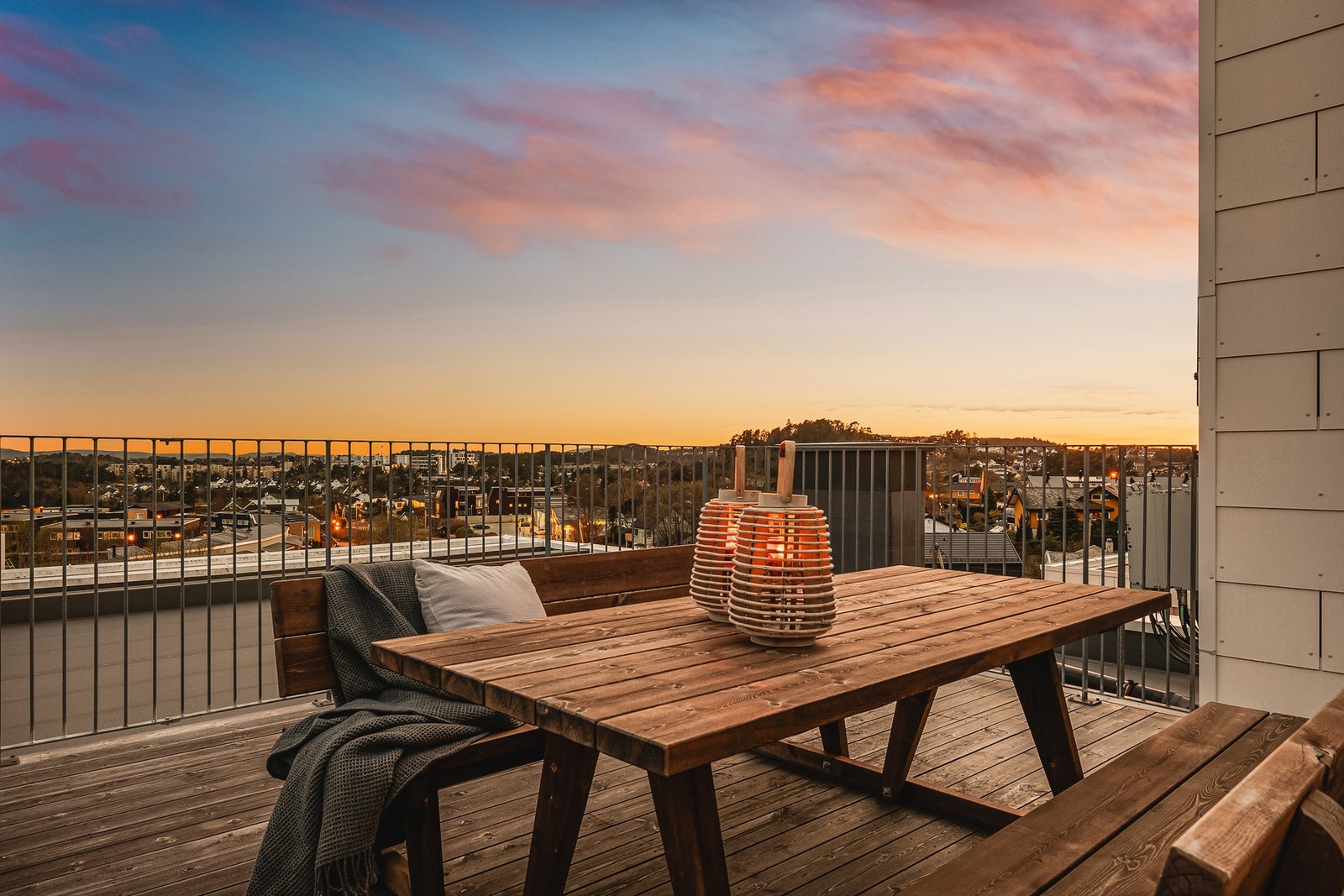 Sameiet har en felles takterrasse med nydelig utsikt. Galleribilde