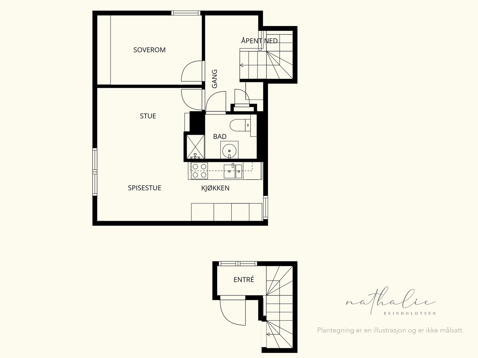 Plantegning 2. og 3. etasje. Galleribilde