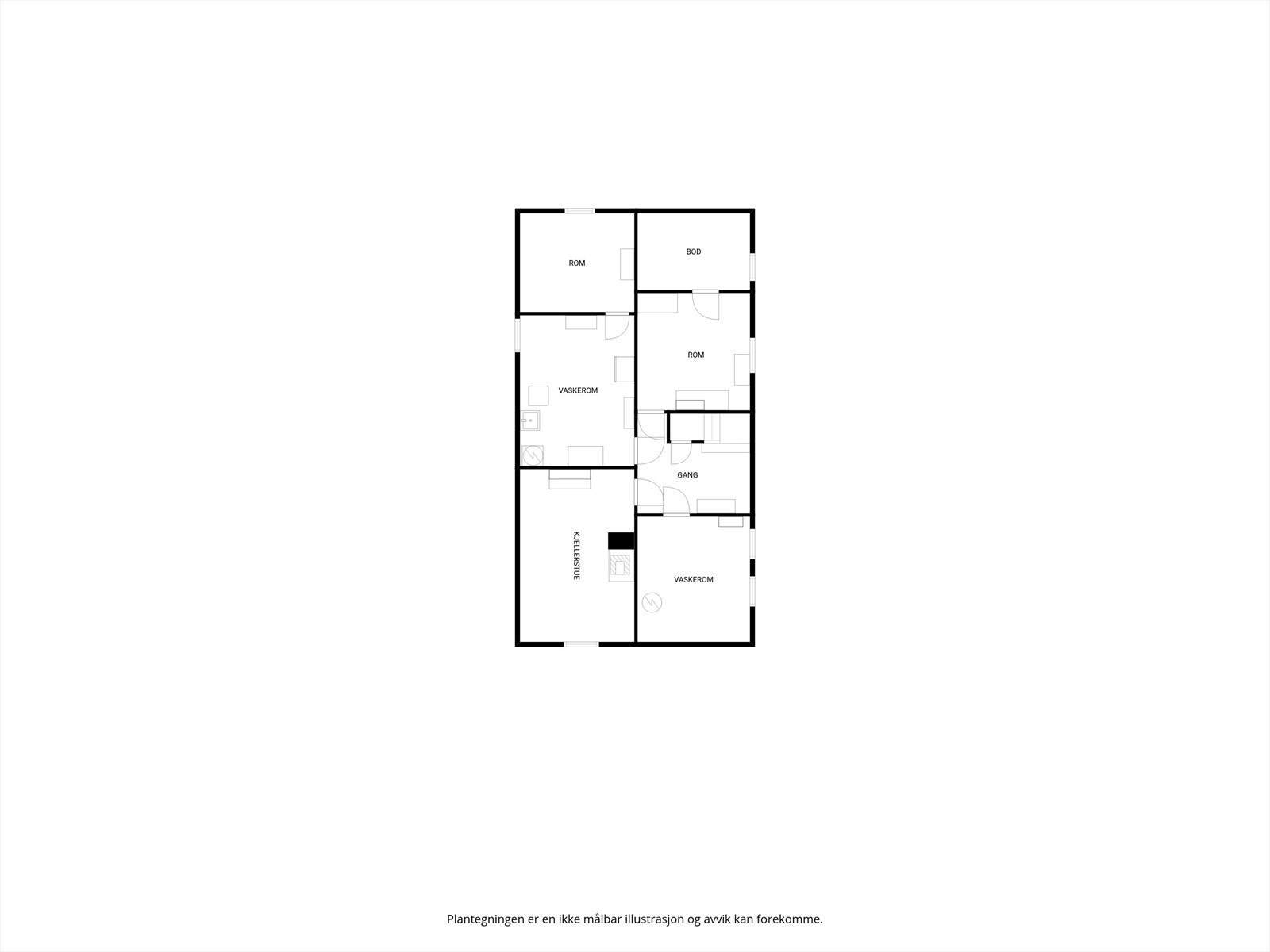 Plantegning kjeller Galleribilde