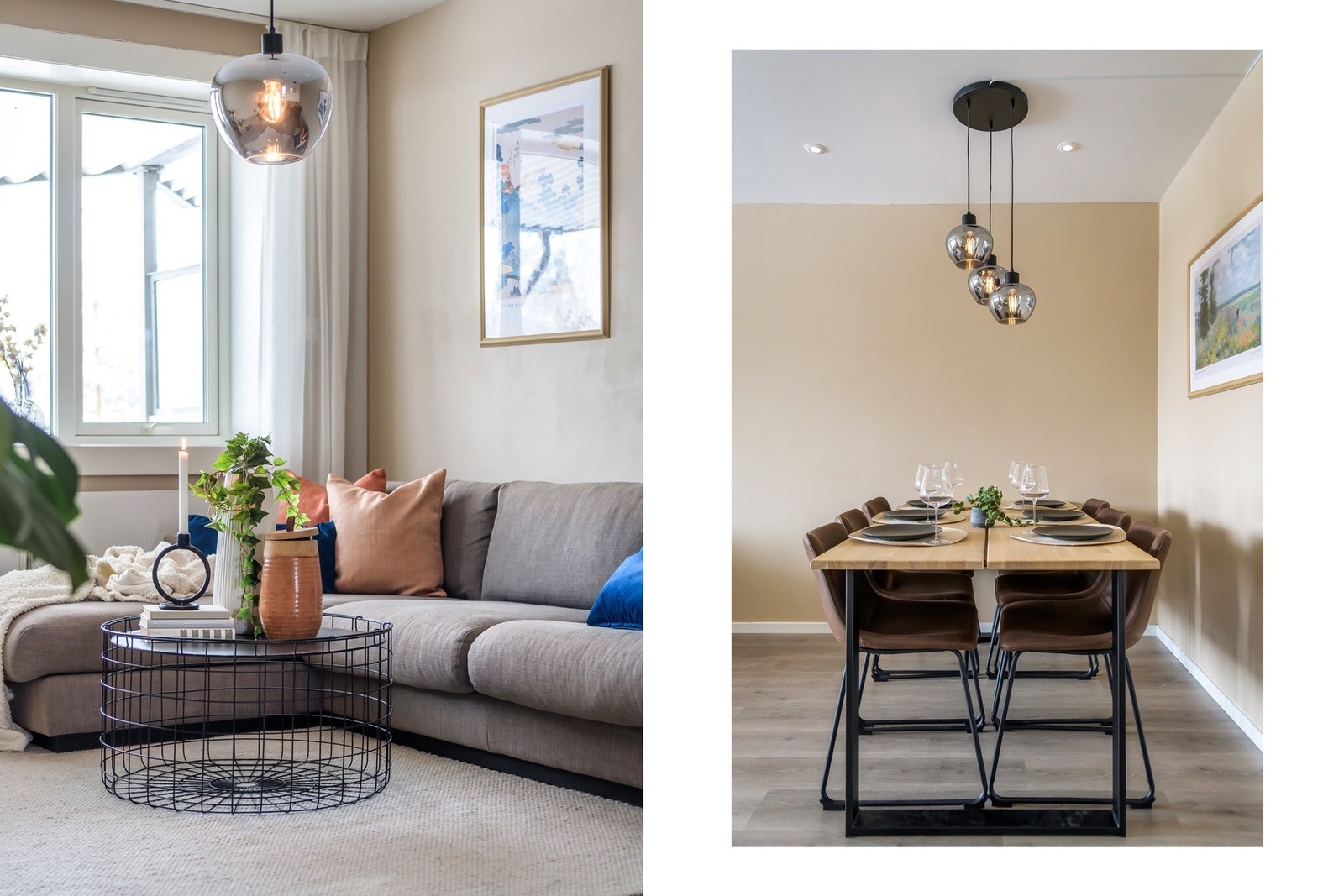 Boligen varmes opp med fjernvarme via radiatorer Galleribilde