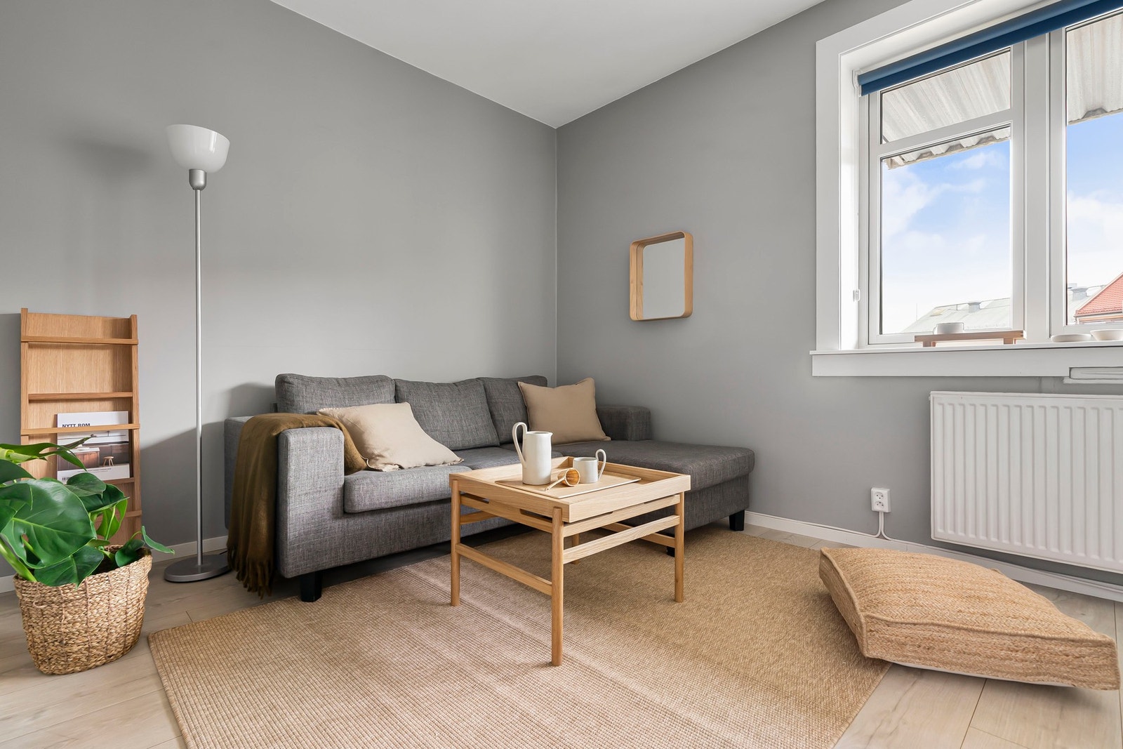 Leiligheten har trevinduer med 3-lags isolerglass fra 2019. Galleribilde