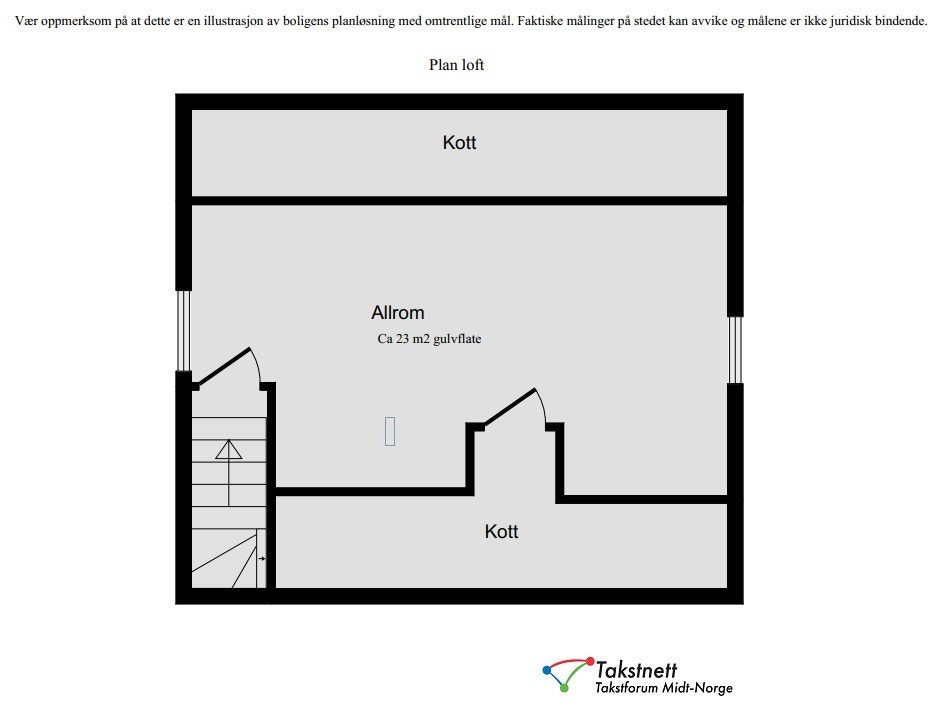 Planskisse loft Galleribilde