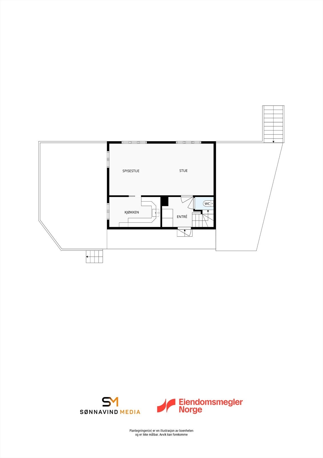 Plantegning 1. etasje Galleribilde