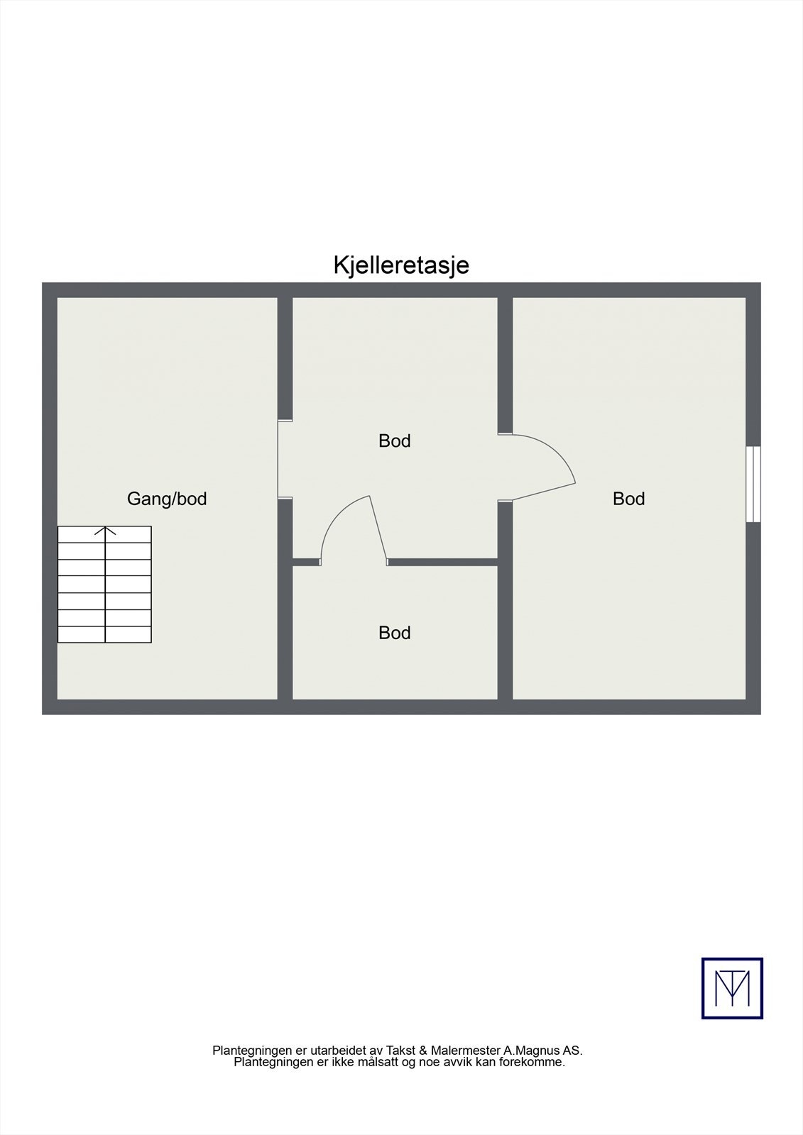 Plantegning kjelleretasje. Galleribilde