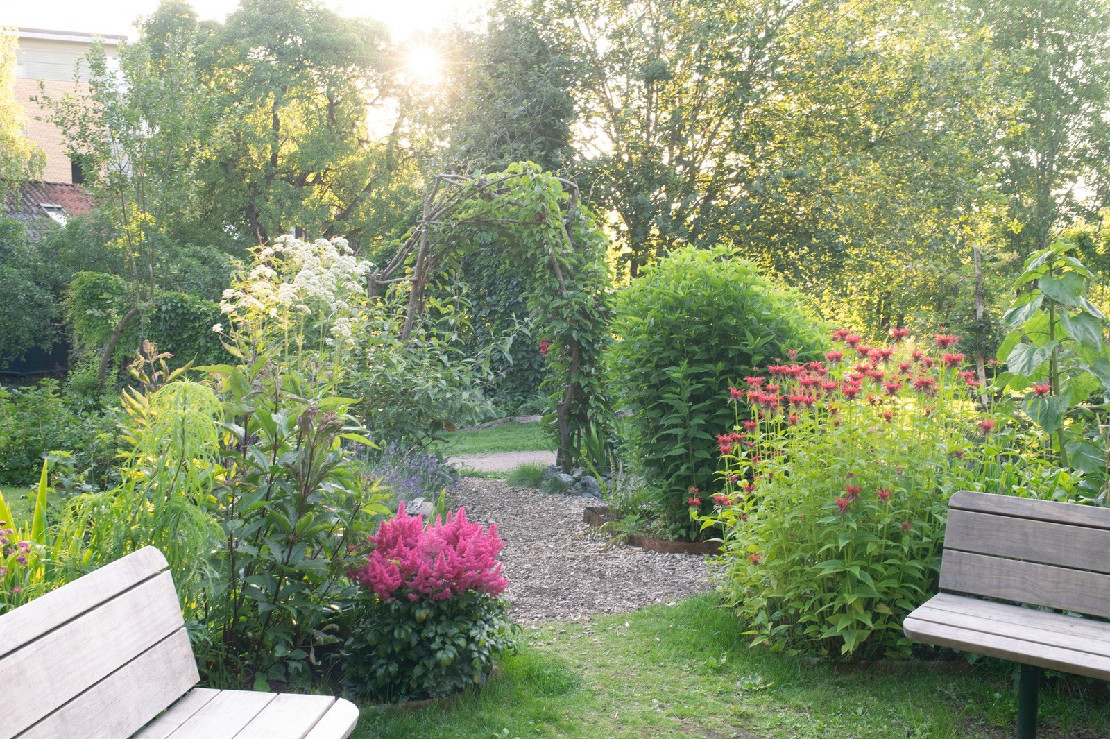 Et steinkast fra leiligheten ligger Bakerenga park Galleribilde