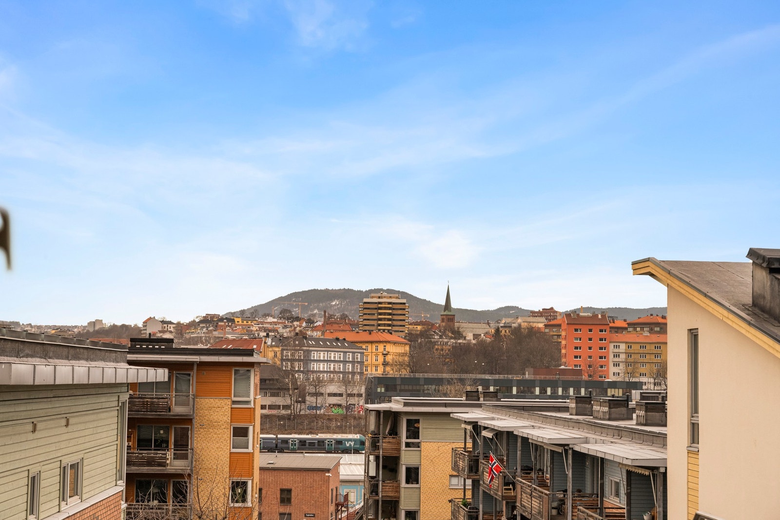 Flott utsikt fra leiligheten Galleribilde