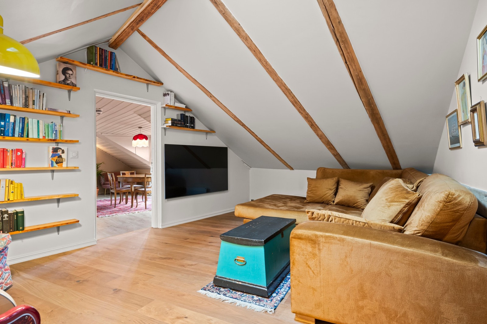 Rommet blir idag brukt som tv-stue Galleribilde