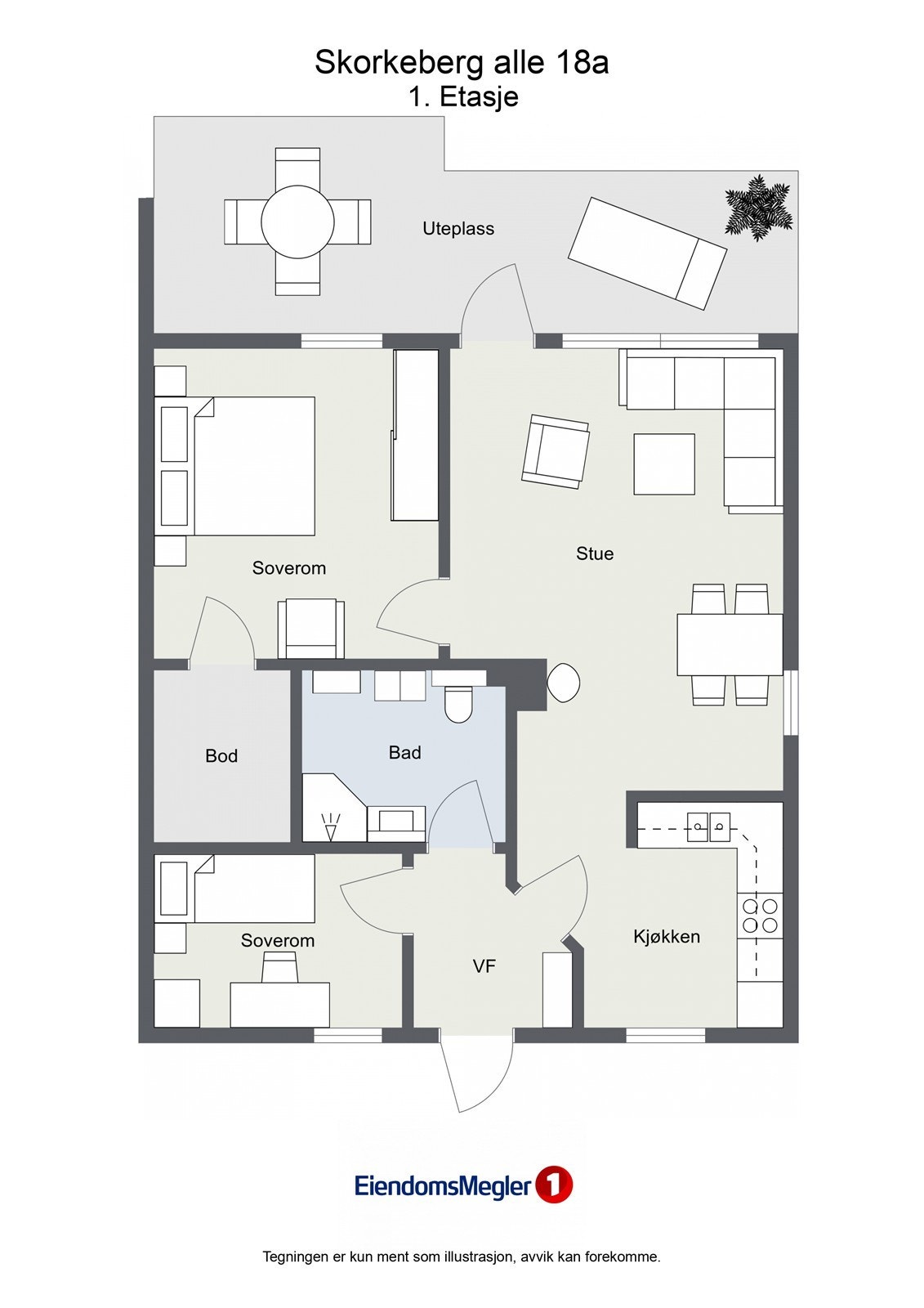 Veiledende plantegning - Ikke målbar Galleribilde