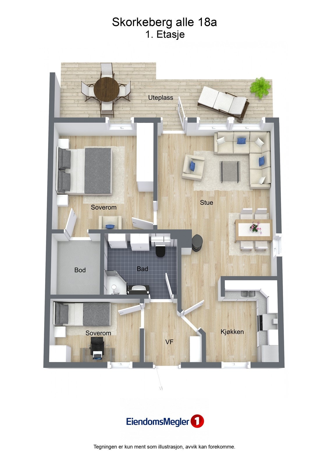 Veiledende plantegning - Ikke målbar Galleribilde