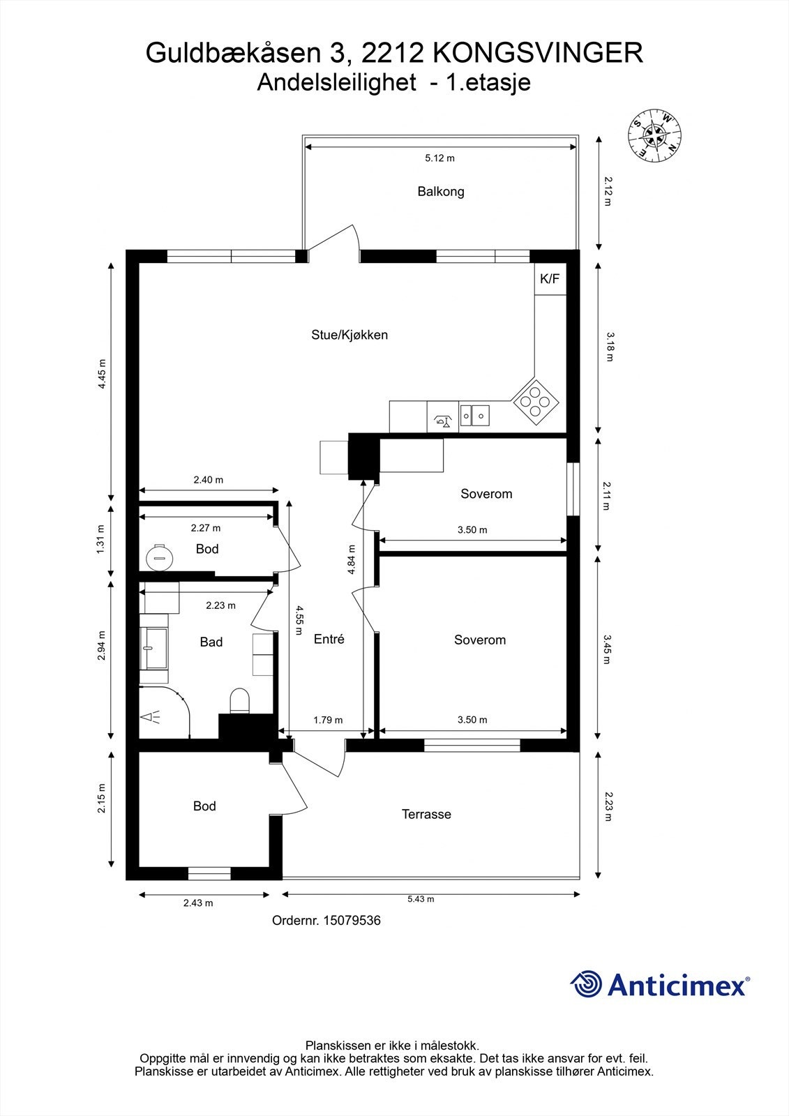 Plantegning - 1.etasje Galleribilde