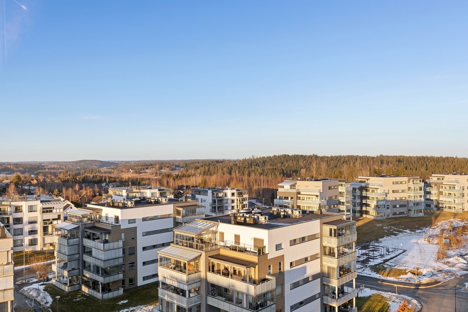 Flott utsikt fra balkongen. Galleribilde