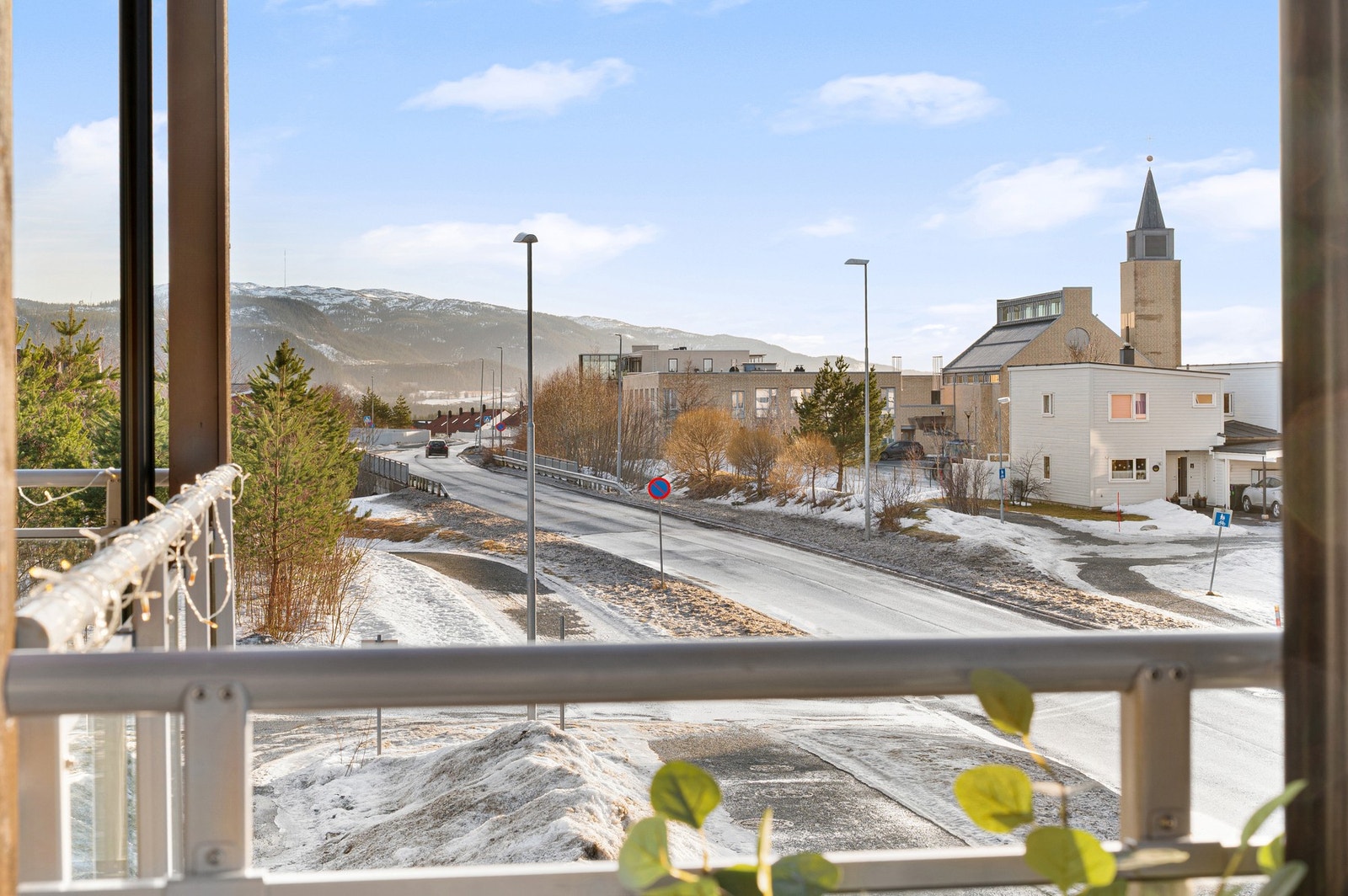 Flott utsikt fra balkongen. Galleribilde