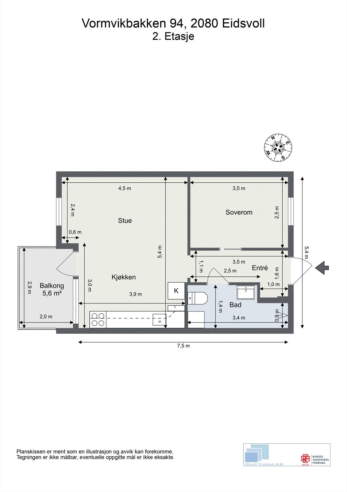 Plantegning 2. etasje. Galleribilde