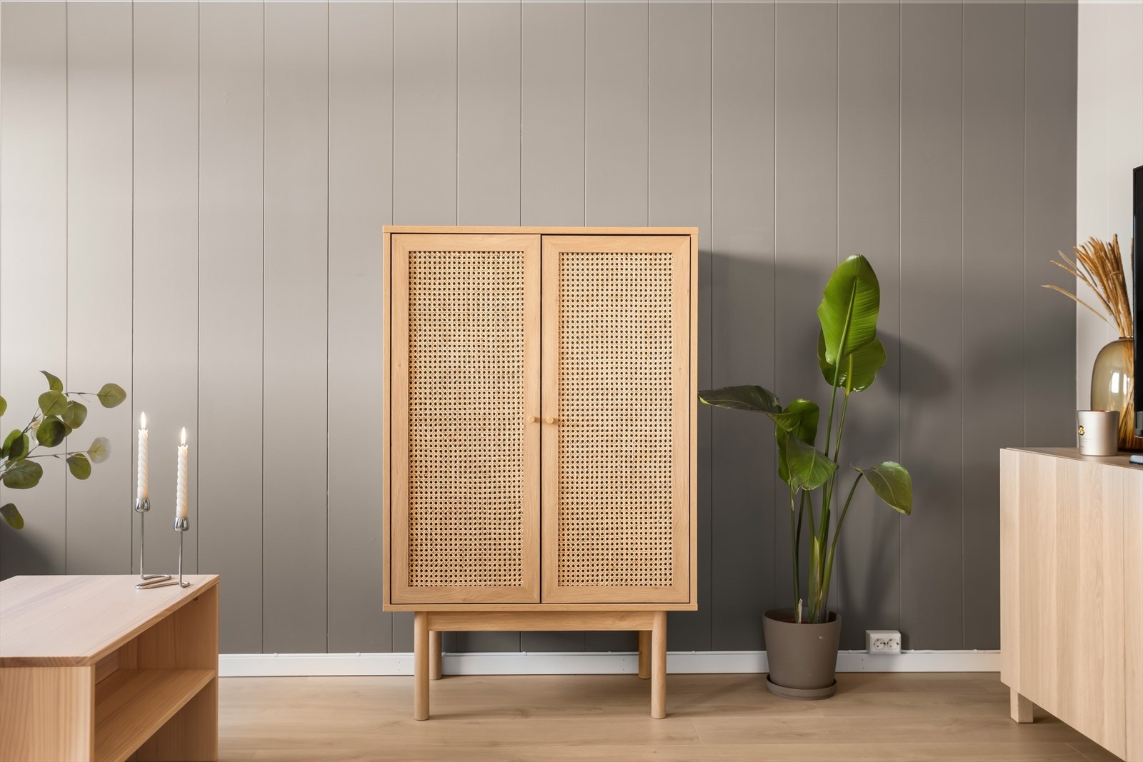 Varmefolie i gulvet i stue, kjøkken og gang sørger for en behagelig innetemperatur. Galleribilde