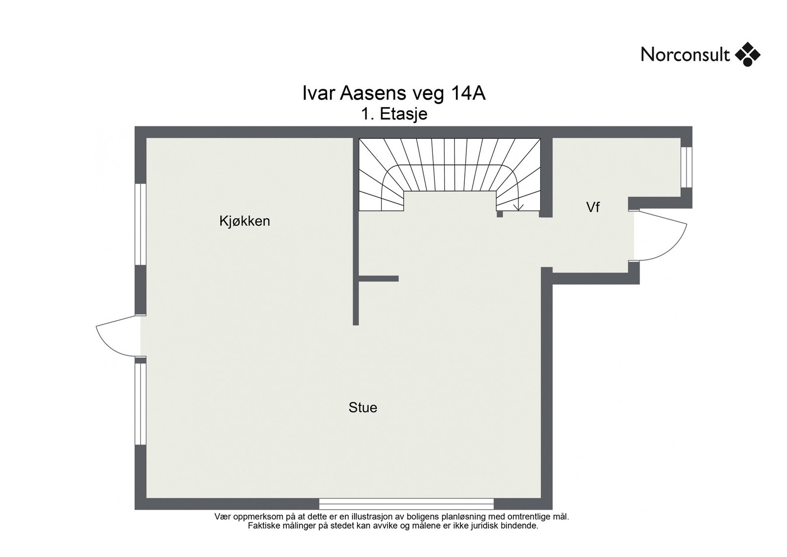 Planskisse - 1.etasje Galleribilde
