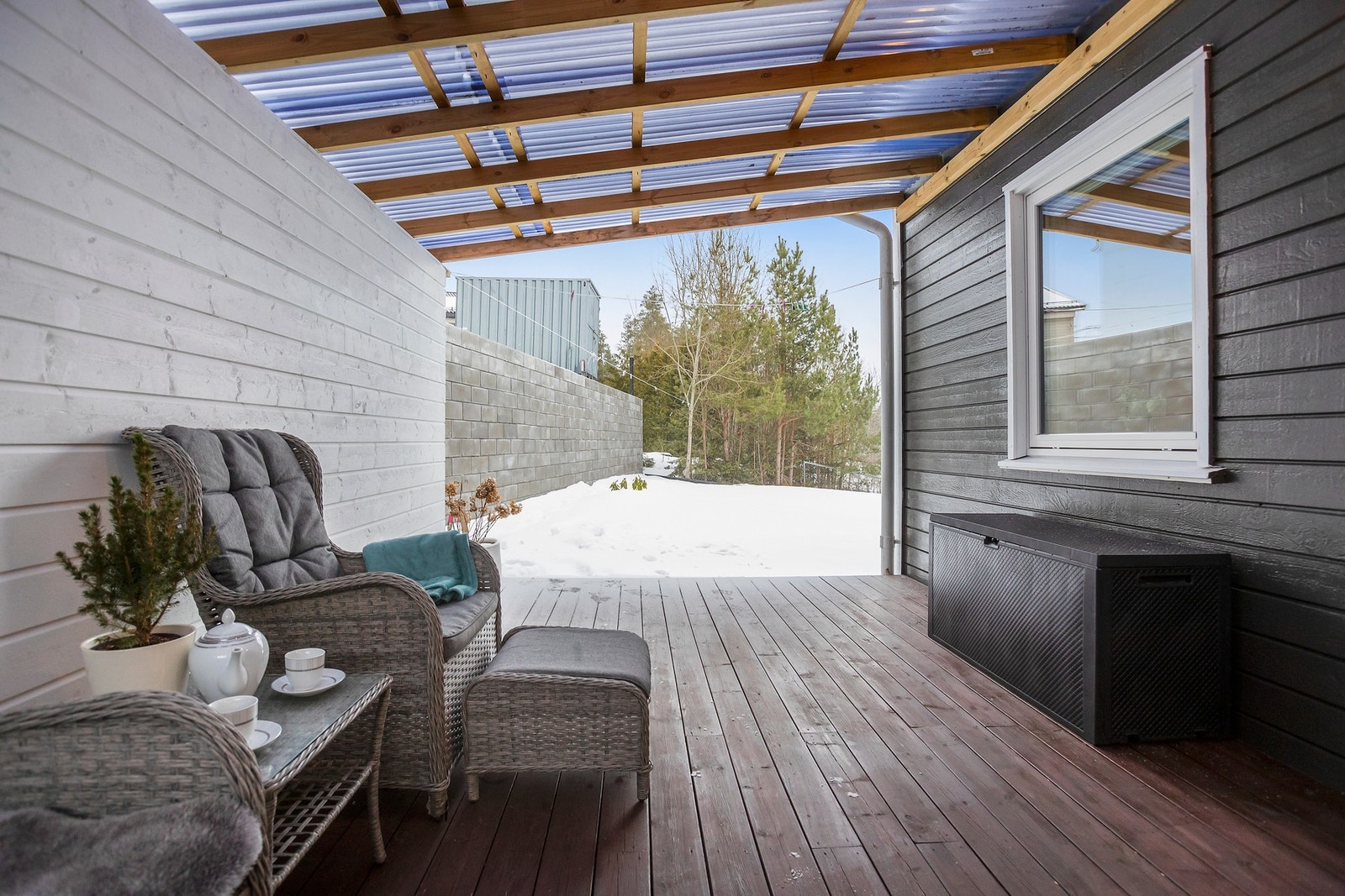 Privat og koselig uteplass Galleribilde