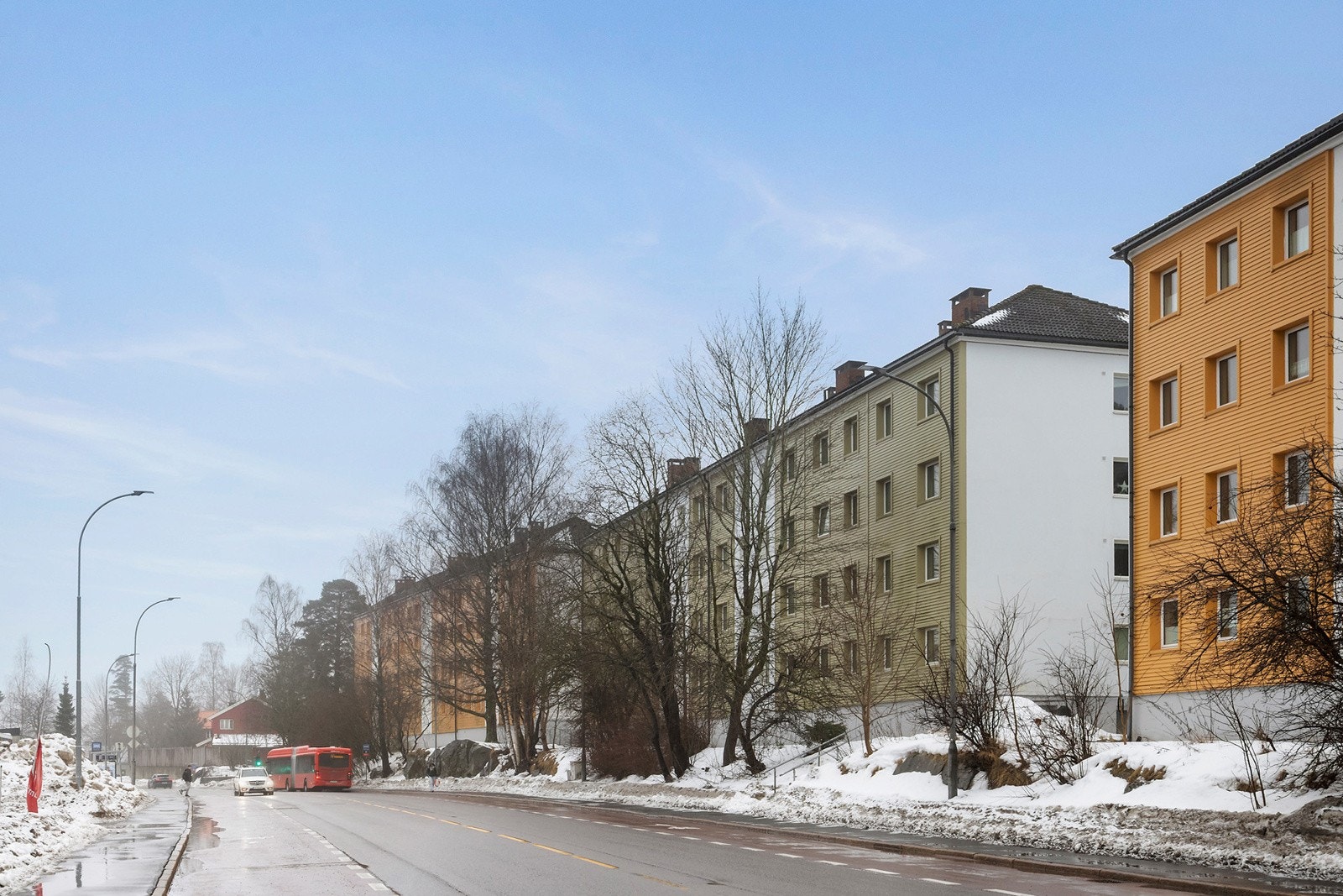 Busstopp rett ved boligen Galleribilde