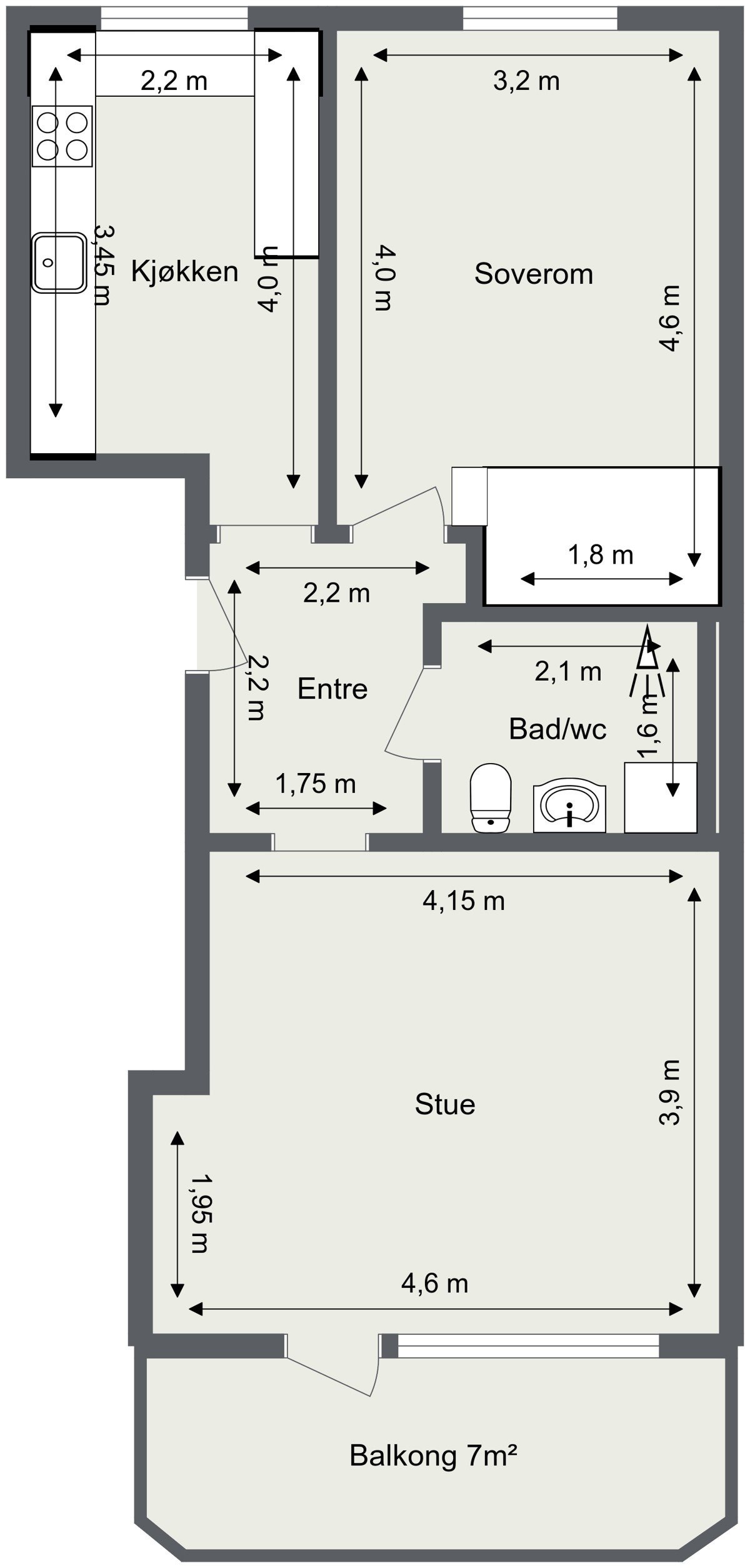 Plantegning Galleribilde