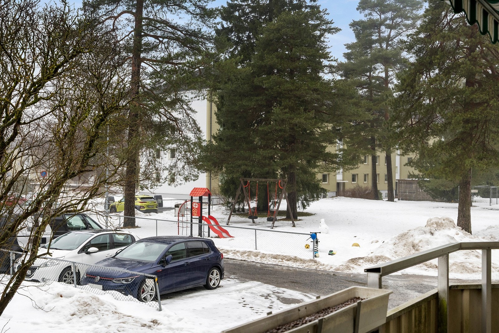 Utsikt fra balkongen Galleribilde