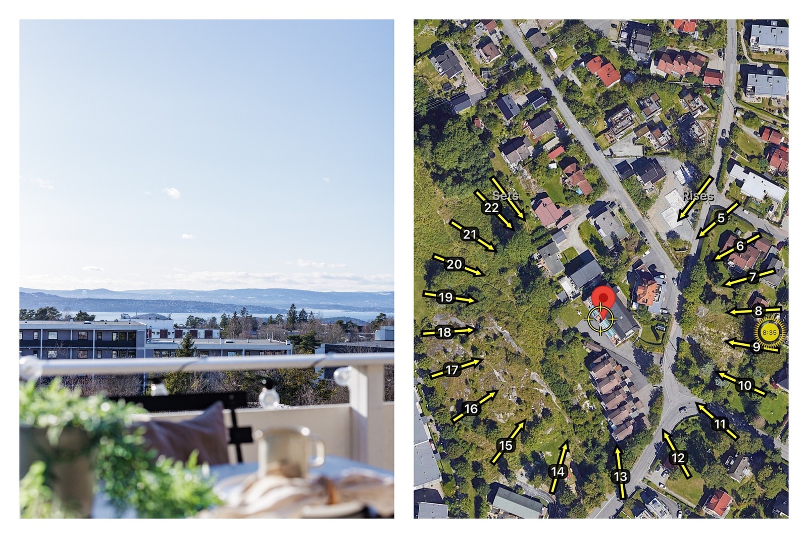 Terrassen har upåklagelige solforhold store deler av dagen, sommerstid. Galleribilde