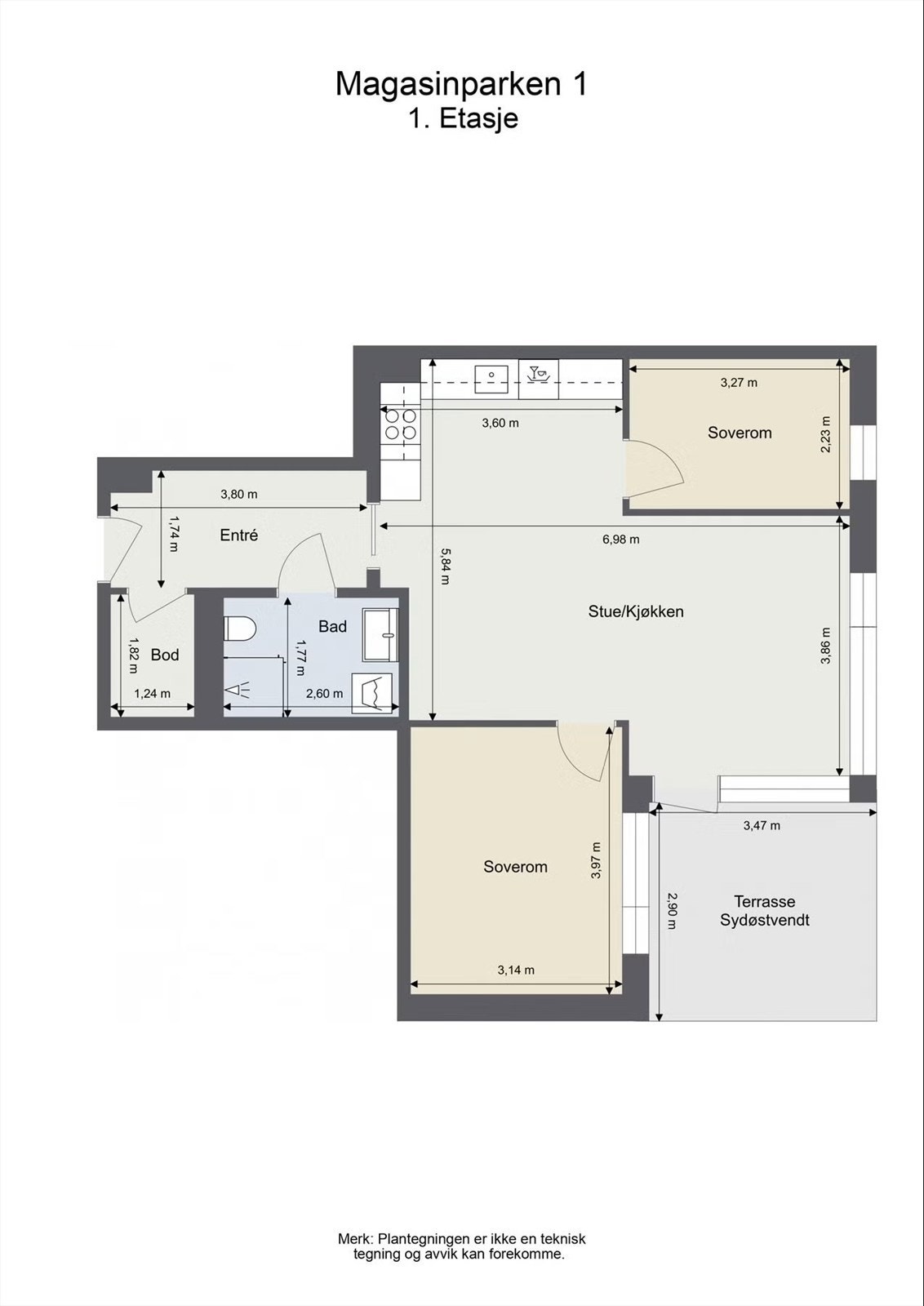 Plantegning (avvik kan forekomme) Galleribilde