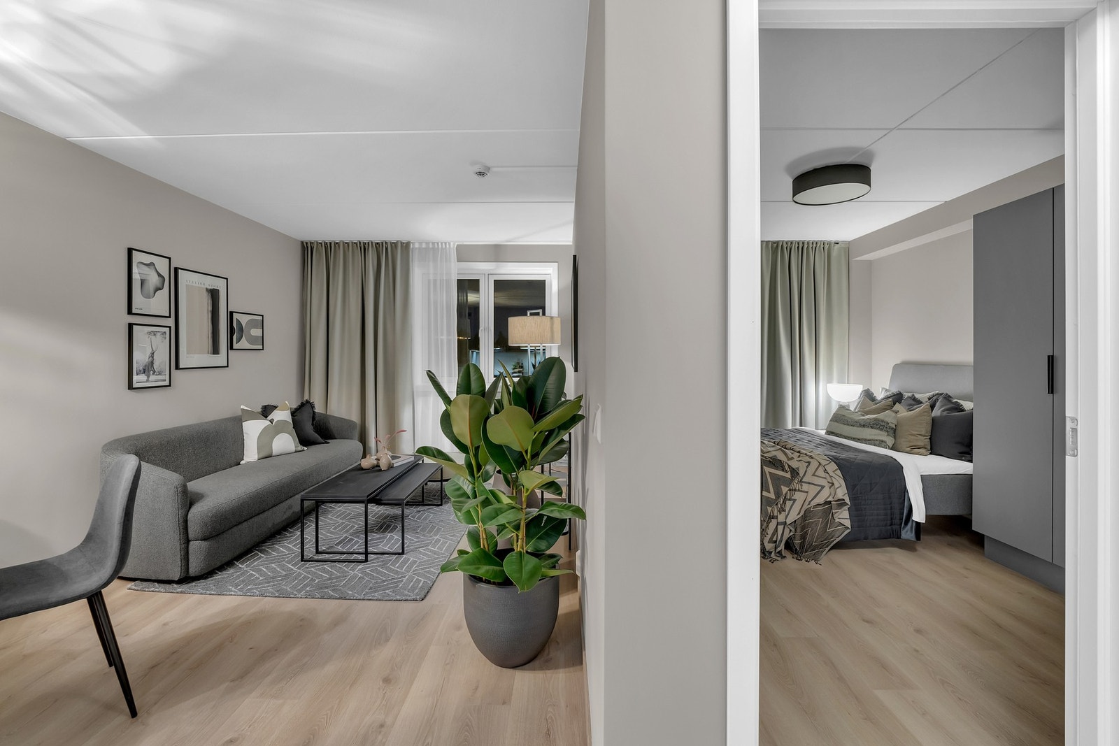 Det er felles vaskeri i kjelleren Galleribilde