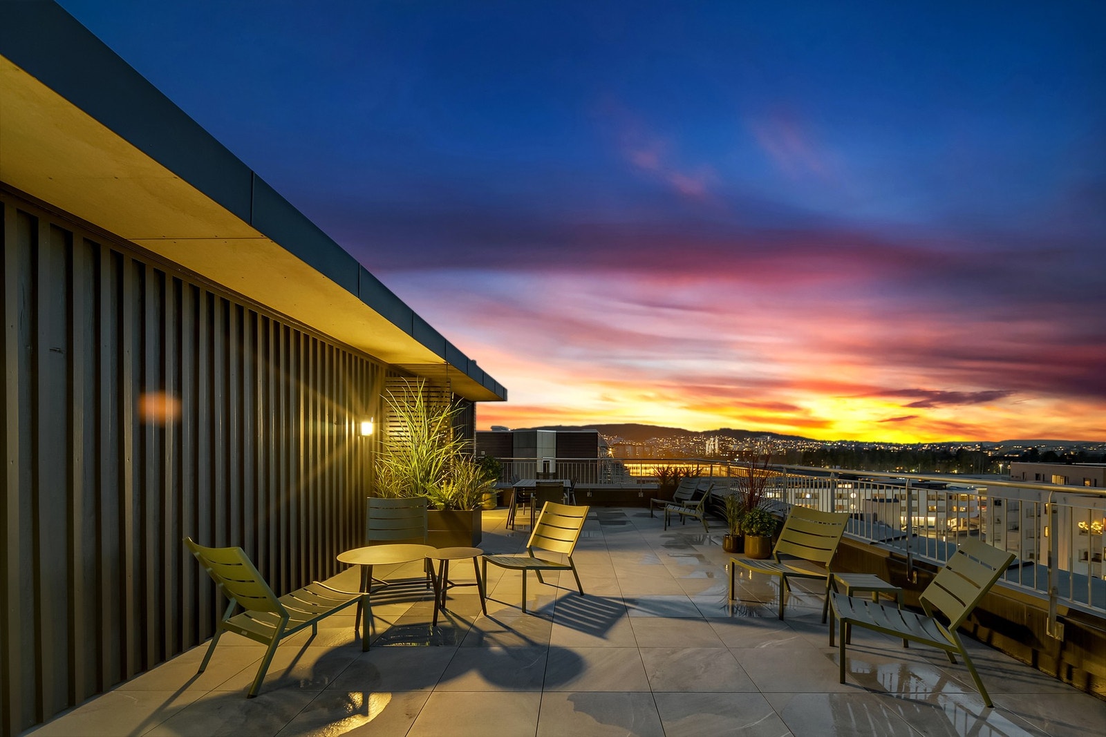 Beboere kan fritt benytte takterrassene Galleribilde