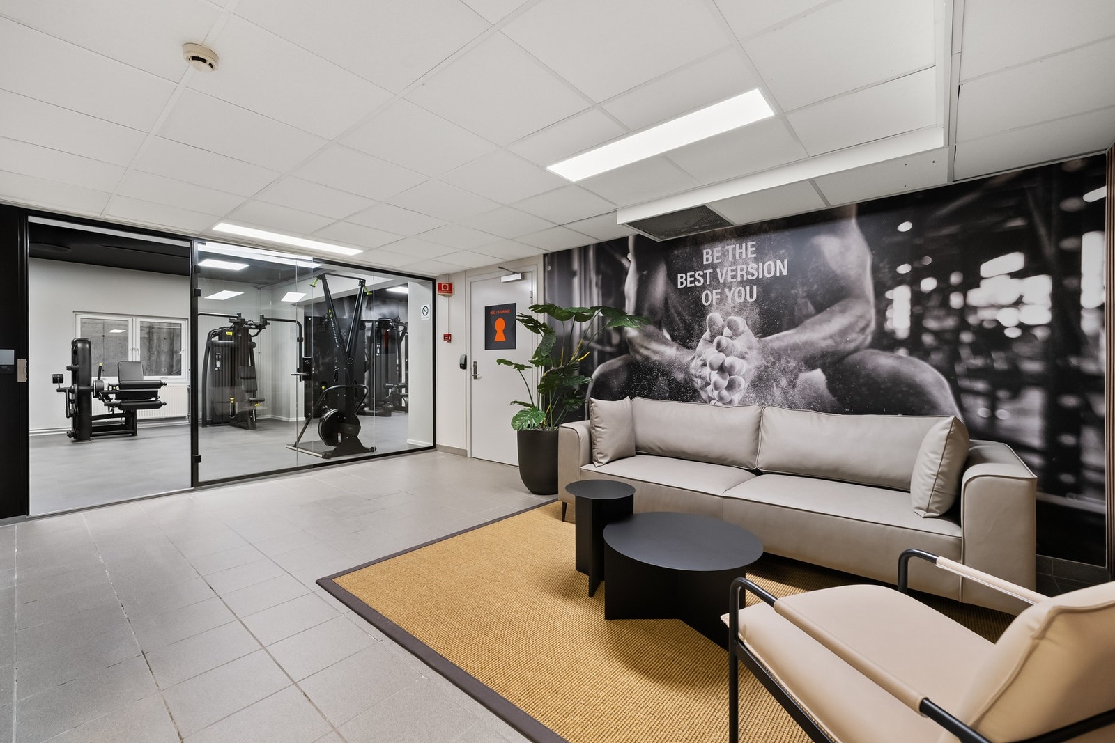 Slippers-avstand til treningsrommet Galleribilde