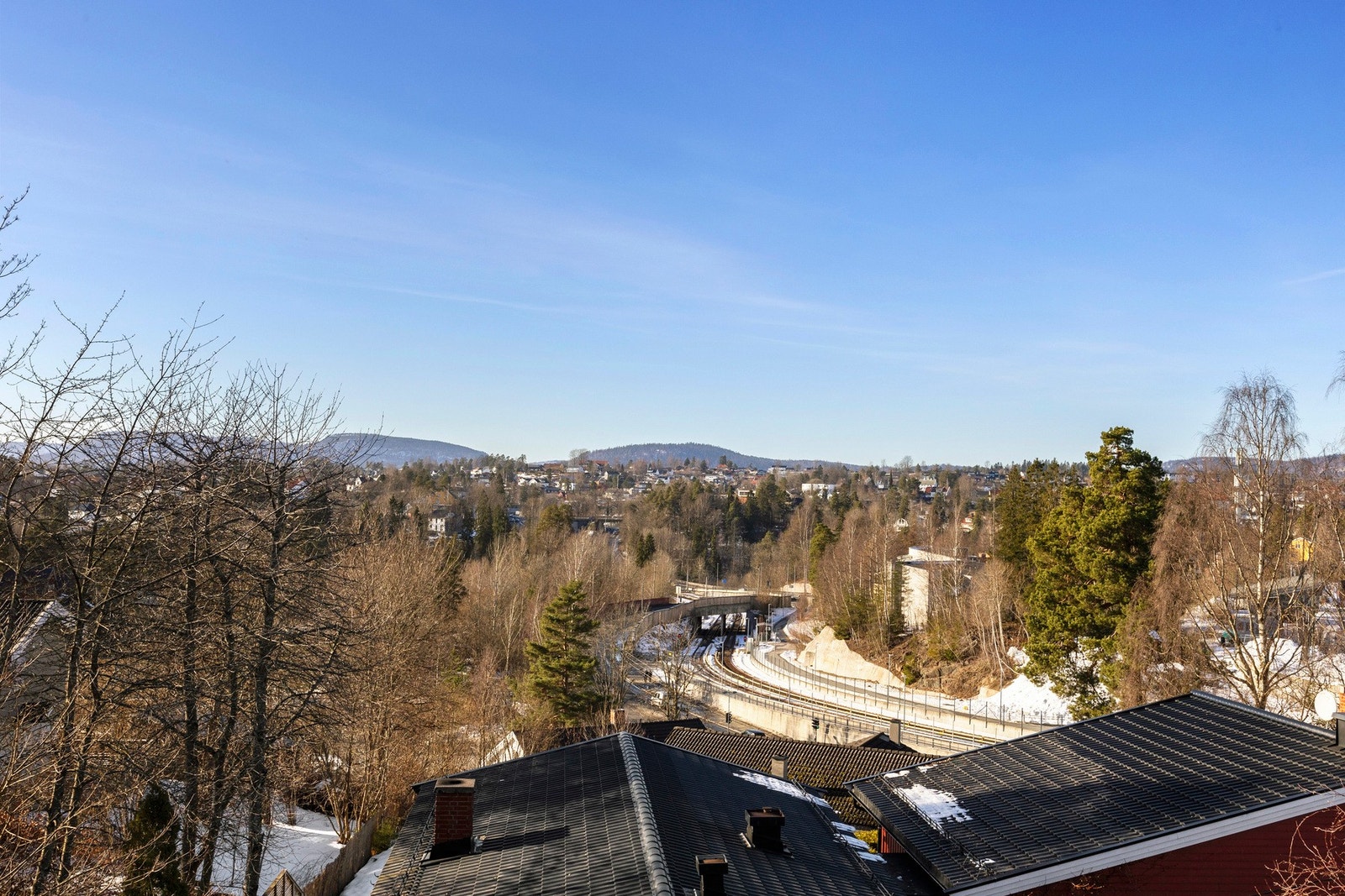 Utsikt fra takterrassen Galleribilde