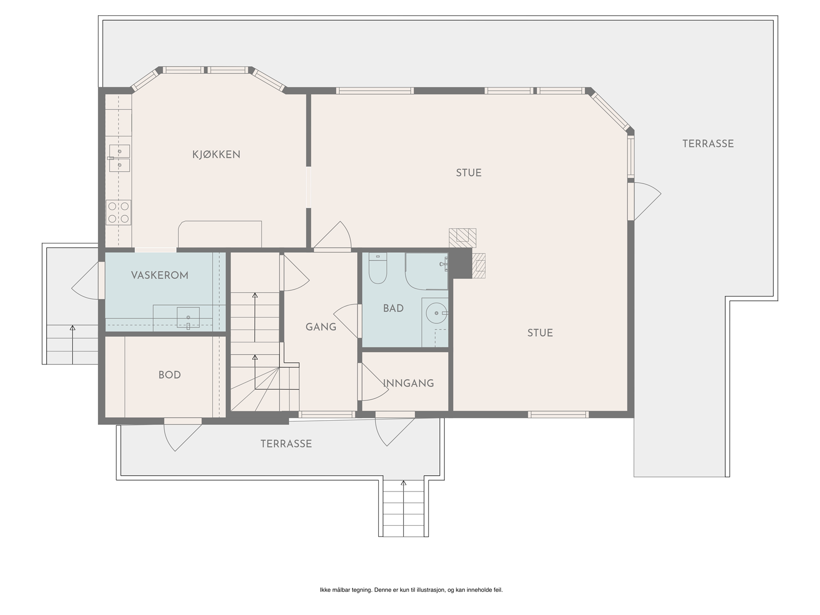 Plantegning hovedetasje... Galleribilde