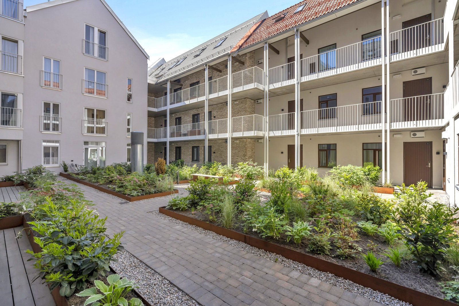 Innvendig gårdsrom Galleribilde