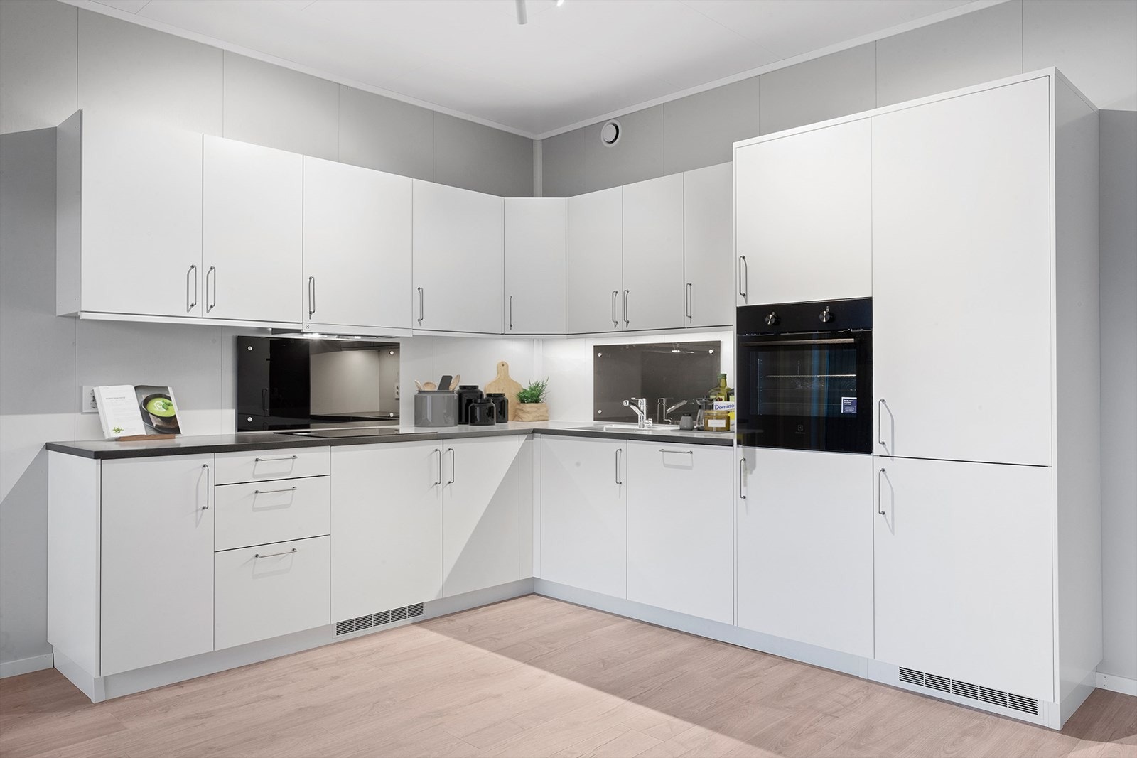 Digital styling av kjøkken. Galleribilde