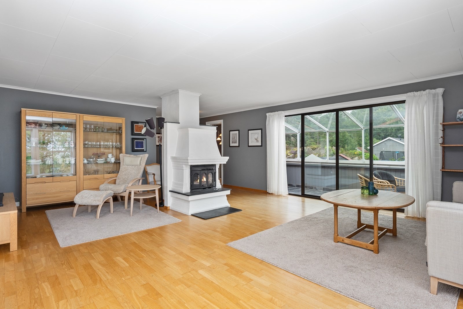 Stuen er av god størrelse. Galleribilde