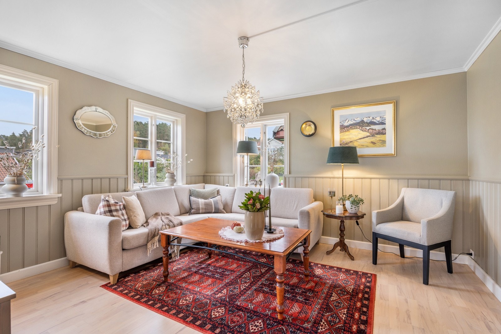 En av de to stuene Galleribilde