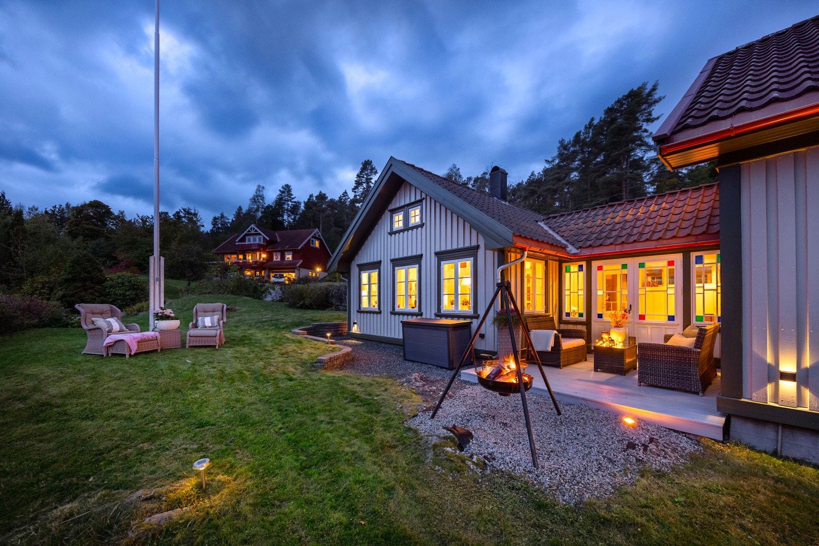 Kveldsstemning i Krabberødveien 18 Galleribilde