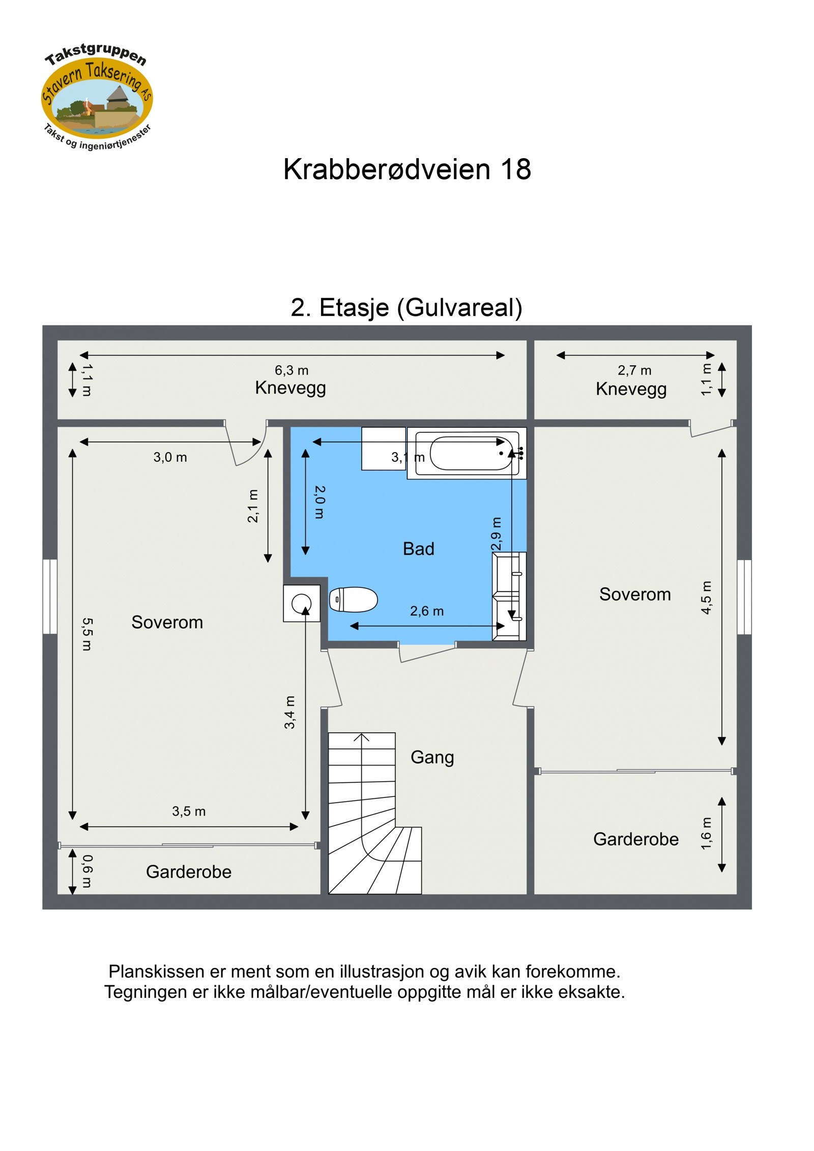Planskisse 2. etasje Galleribilde