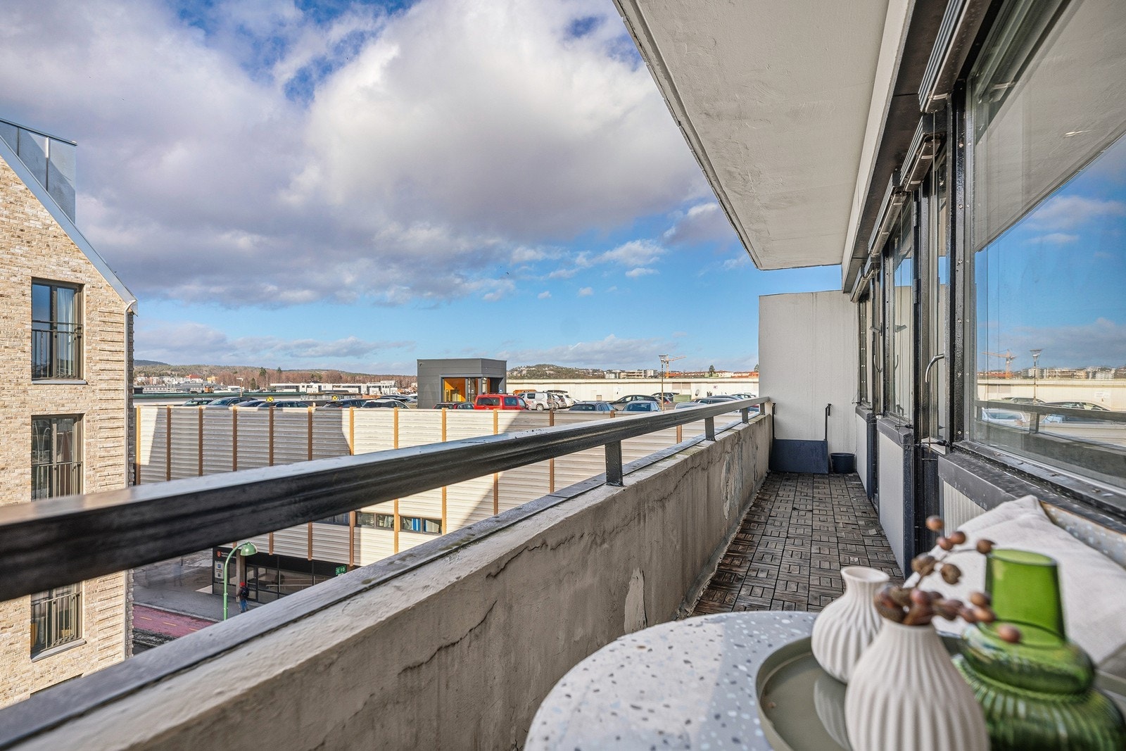 balkongen har flott utsikt Galleribilde