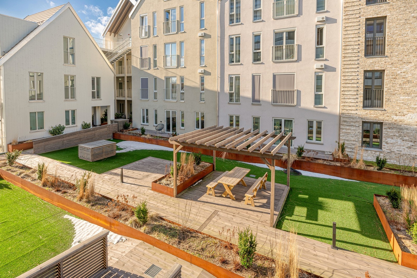 Flott bakgård Galleribilde