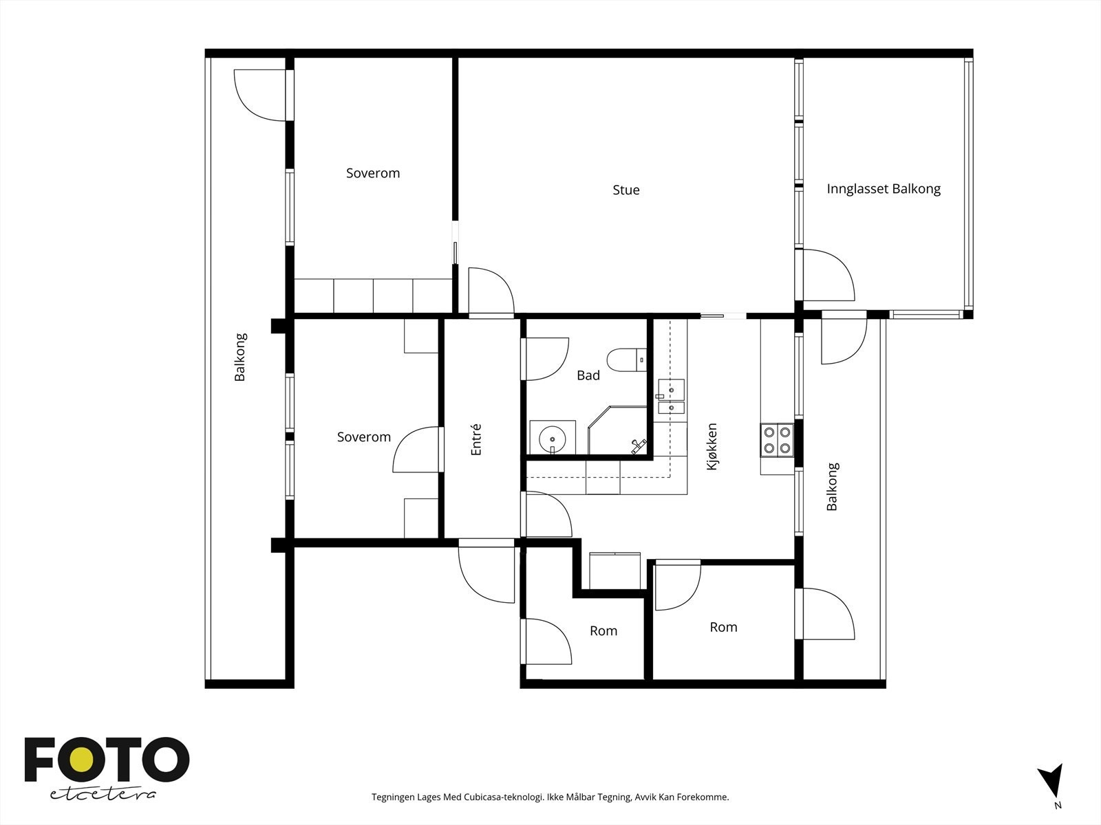Veiledende plantegning - Ikke målbar Galleribilde