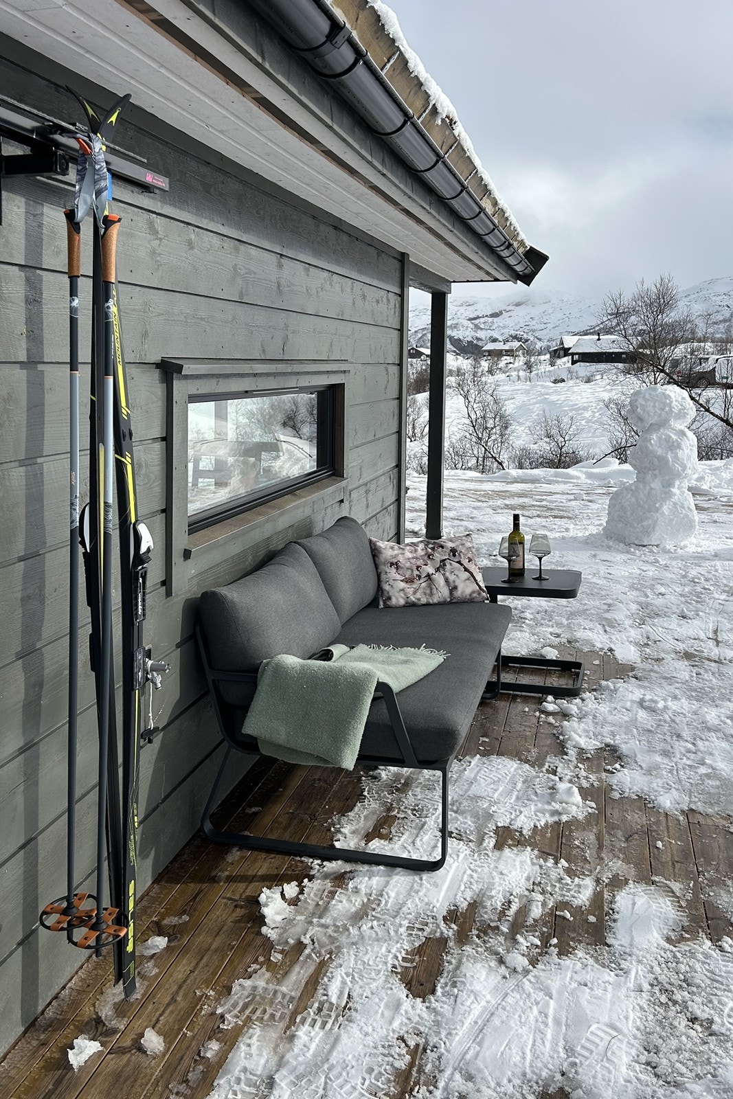 Her kan en virkelig nyte hytteveggen Galleribilde