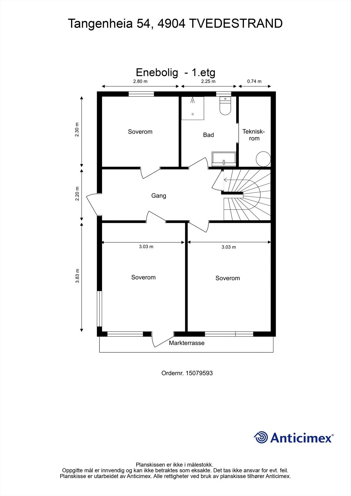 Plantegning 1. etasje. Galleribilde