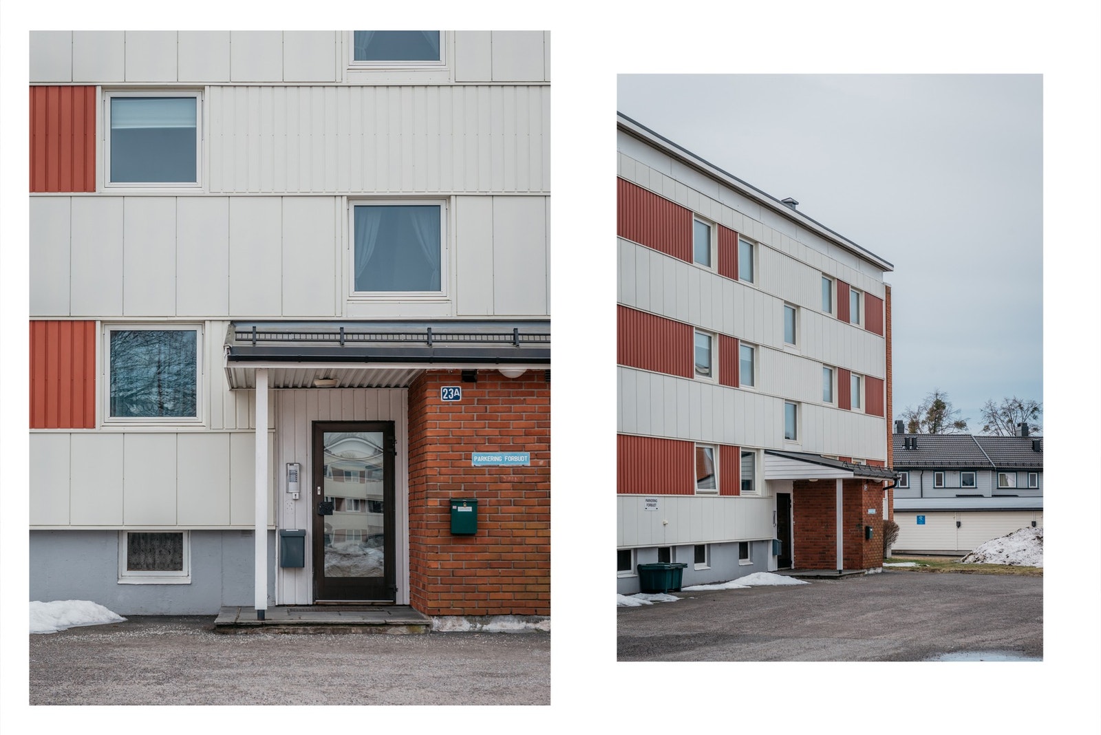 Overbygget inngangsparti med callinganlegg Galleribilde