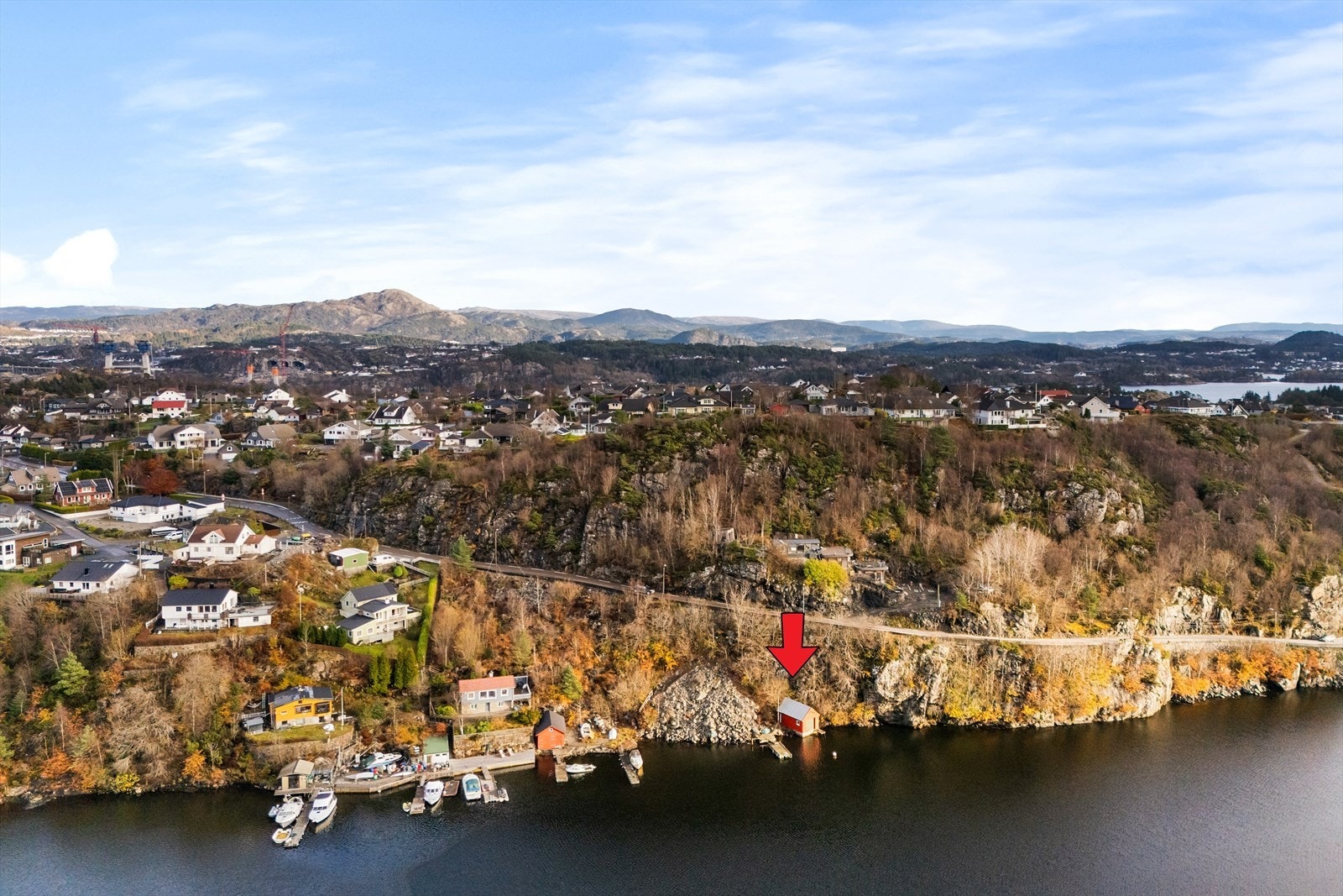 Fin og maritim beliggenhet. Galleribilde